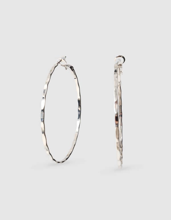 Big Hoop Oorbellen Zilver SHOEBY ACCESSOIRES