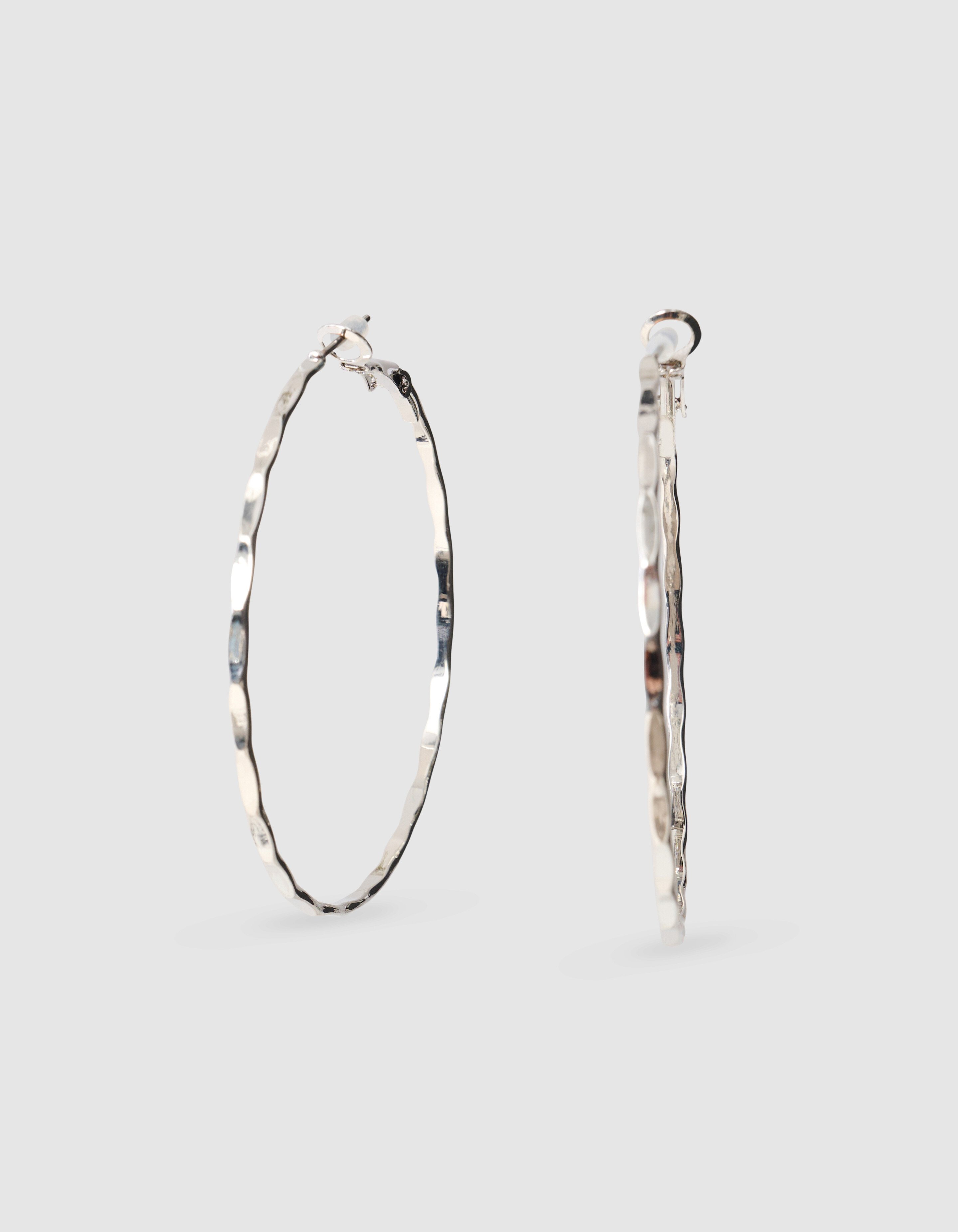Big Hoop Oorbellen Zilver SHOEBY ACCESSOIRES