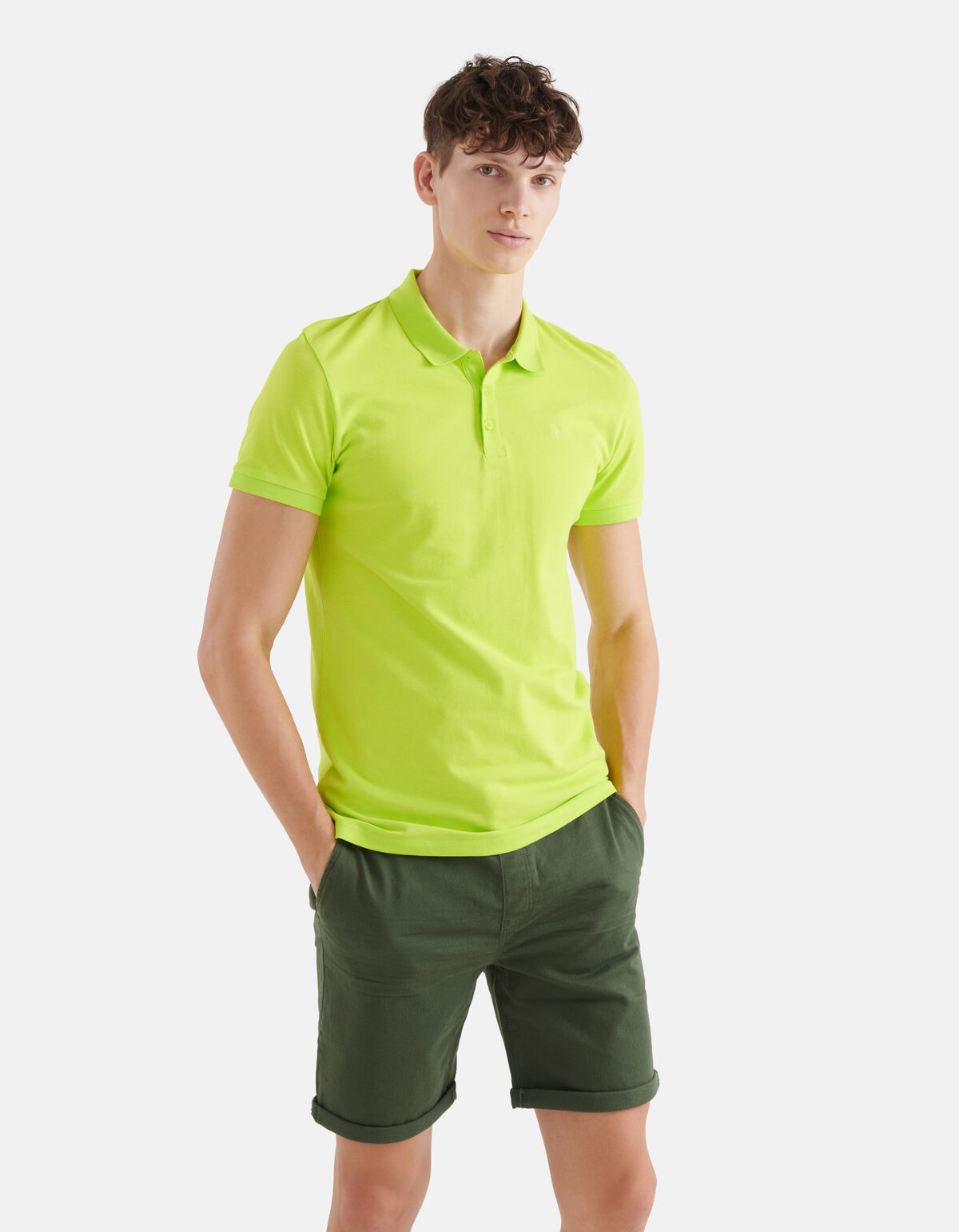 Basis Polo Fel Groen SHOEBY MEN