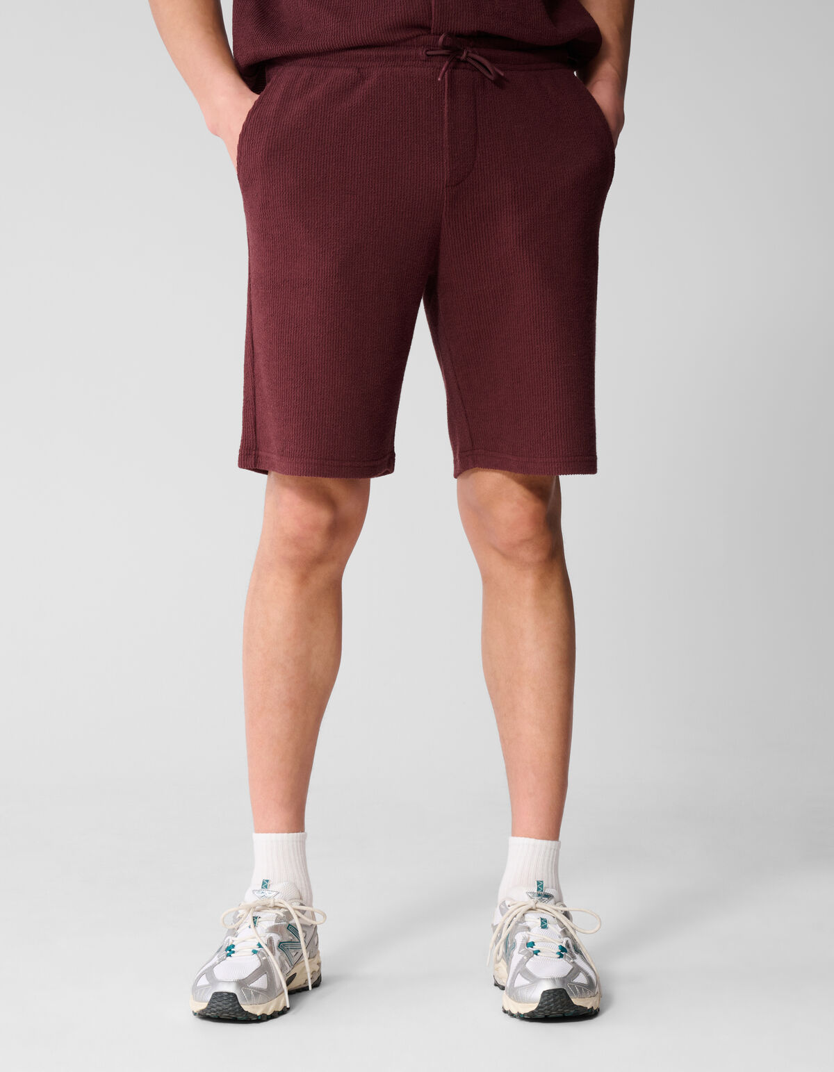 Rib Short Donkerrood SHOEBY MEN