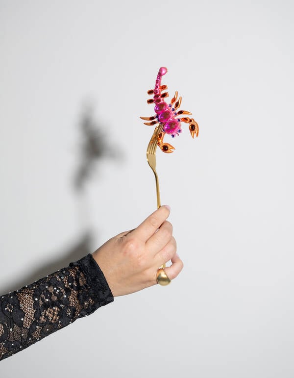 Schorpioen Kerstbal Roze By Fred SHOEBY ACCESSOIRES