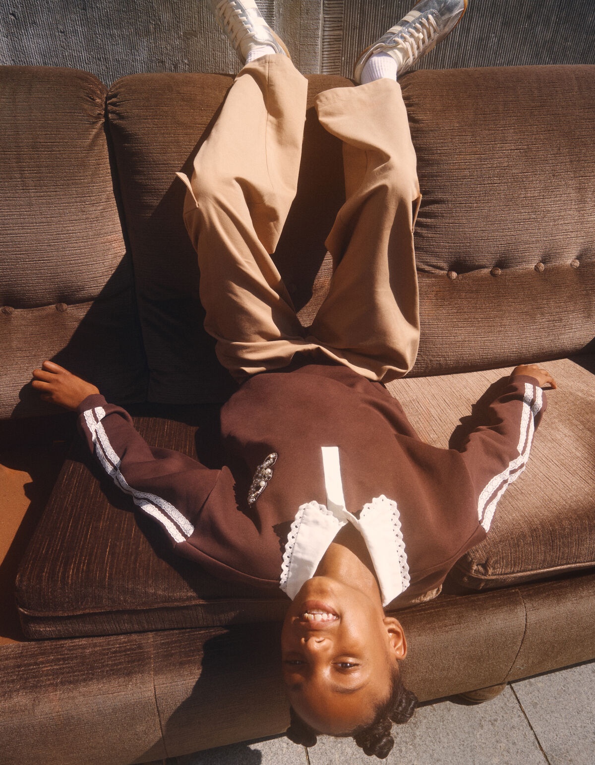 Oversized Polo Sweater Bruin SHOEBY GIRLS