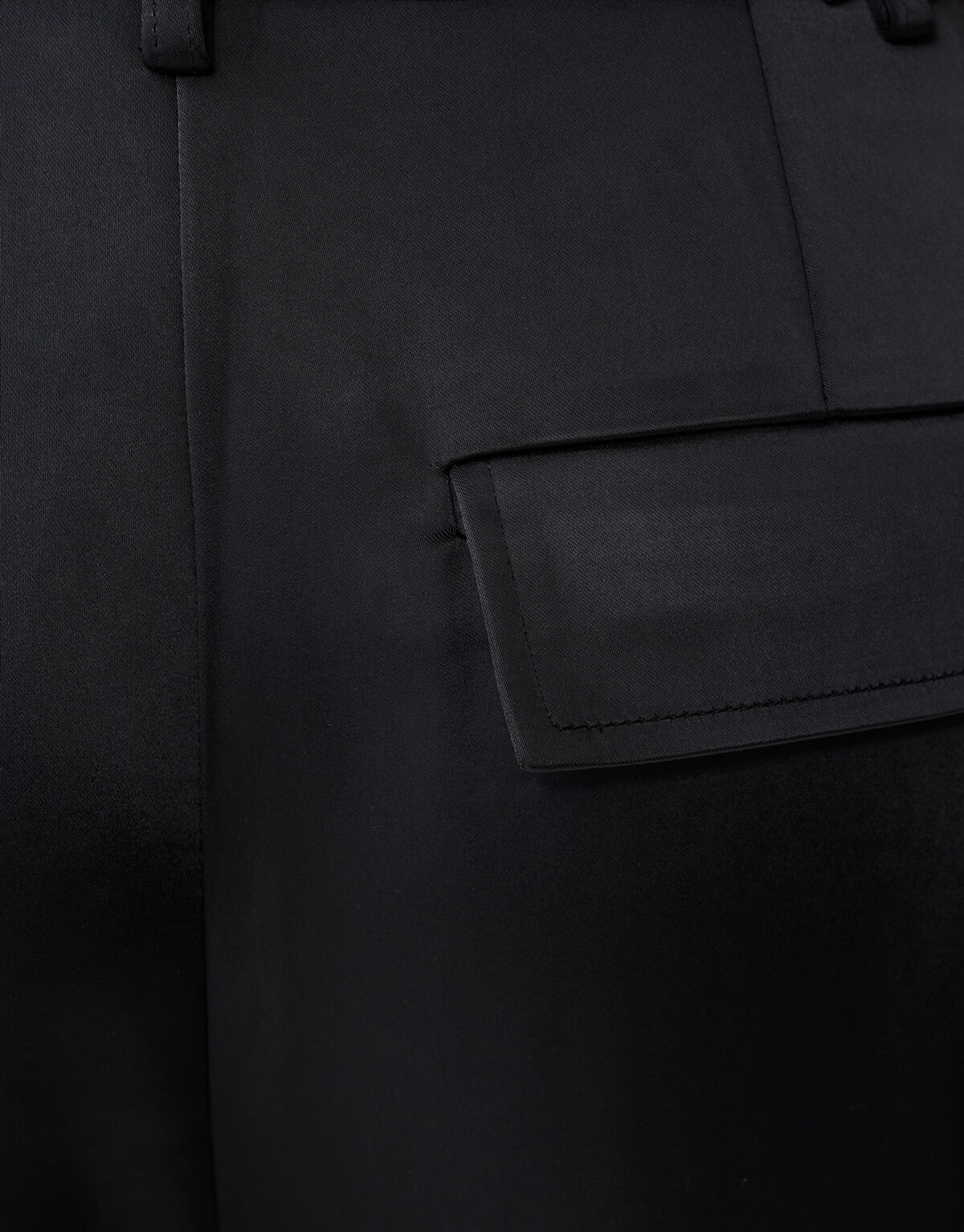 Heavy Satijnen Barrel Fit Broek Zwart SHOEBY WOMEN