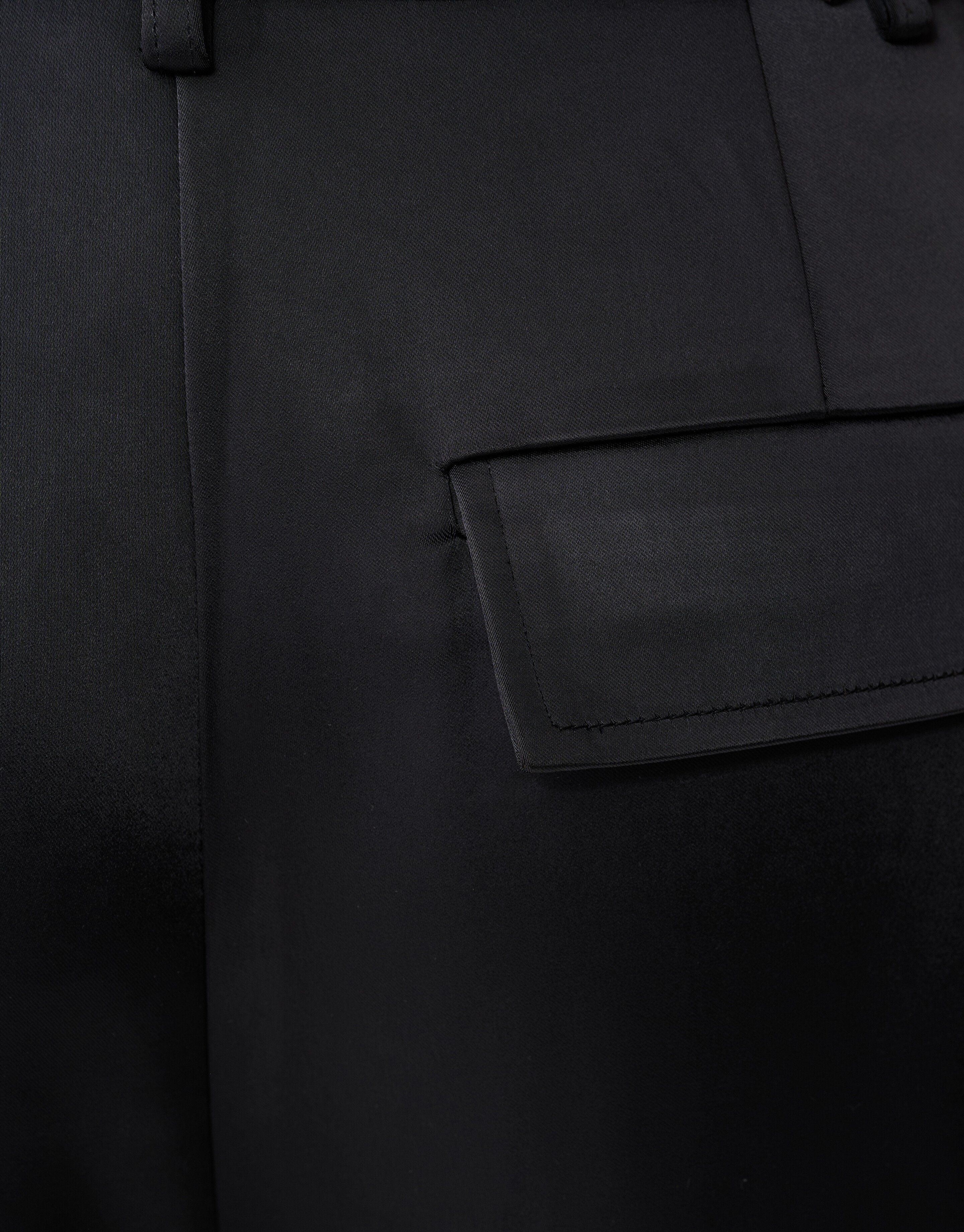 Heavy Satijnen Barrel Fit Broek Zwart SHOEBY WOMEN