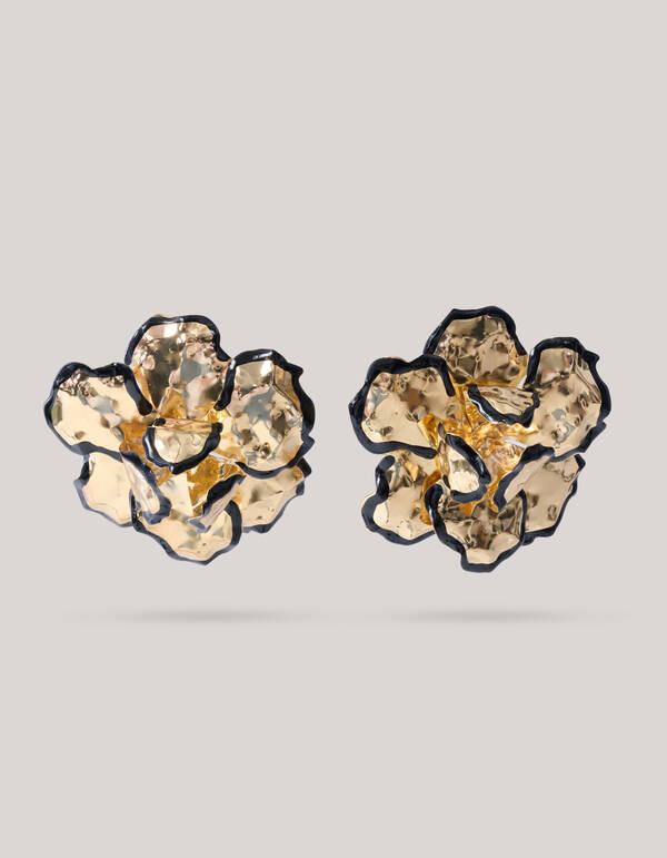 Big Flower Oorbellen Goud SHOEBY ACCESSOIRES