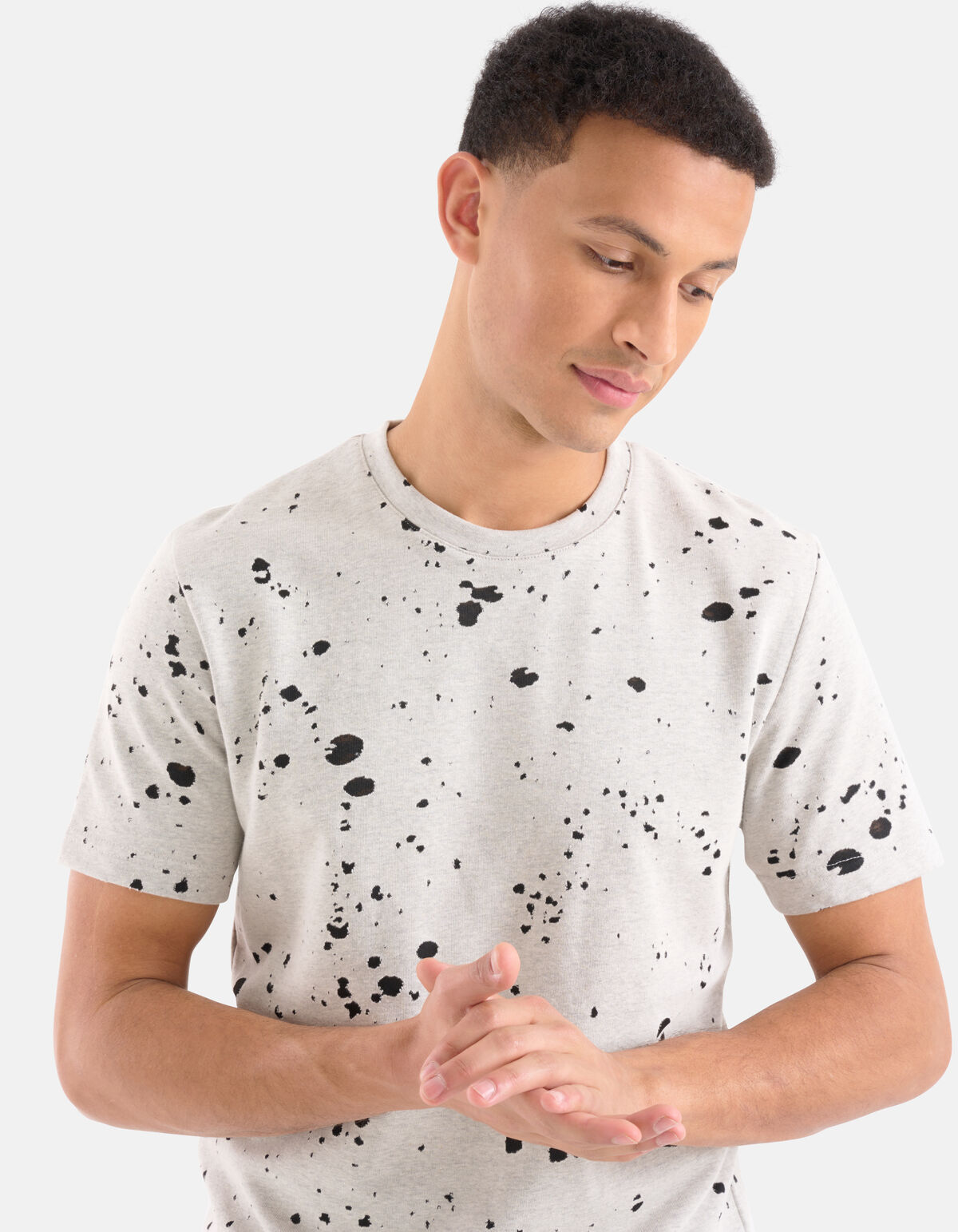 Ausbrenner T-shirt Gebroken Wit SHOEBY MEN