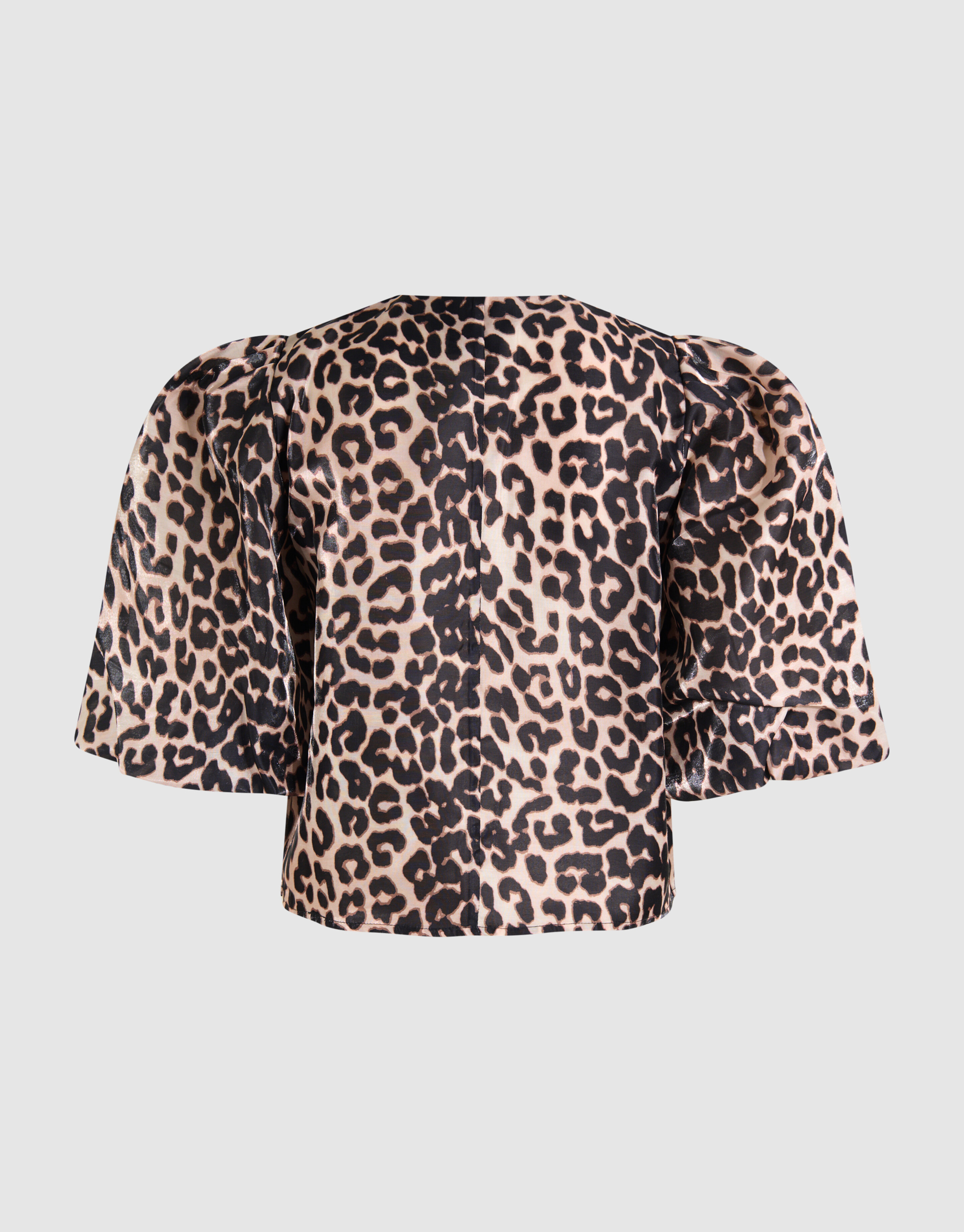 Puff Leopard Blouse Bruin SHOEBY WOMEN