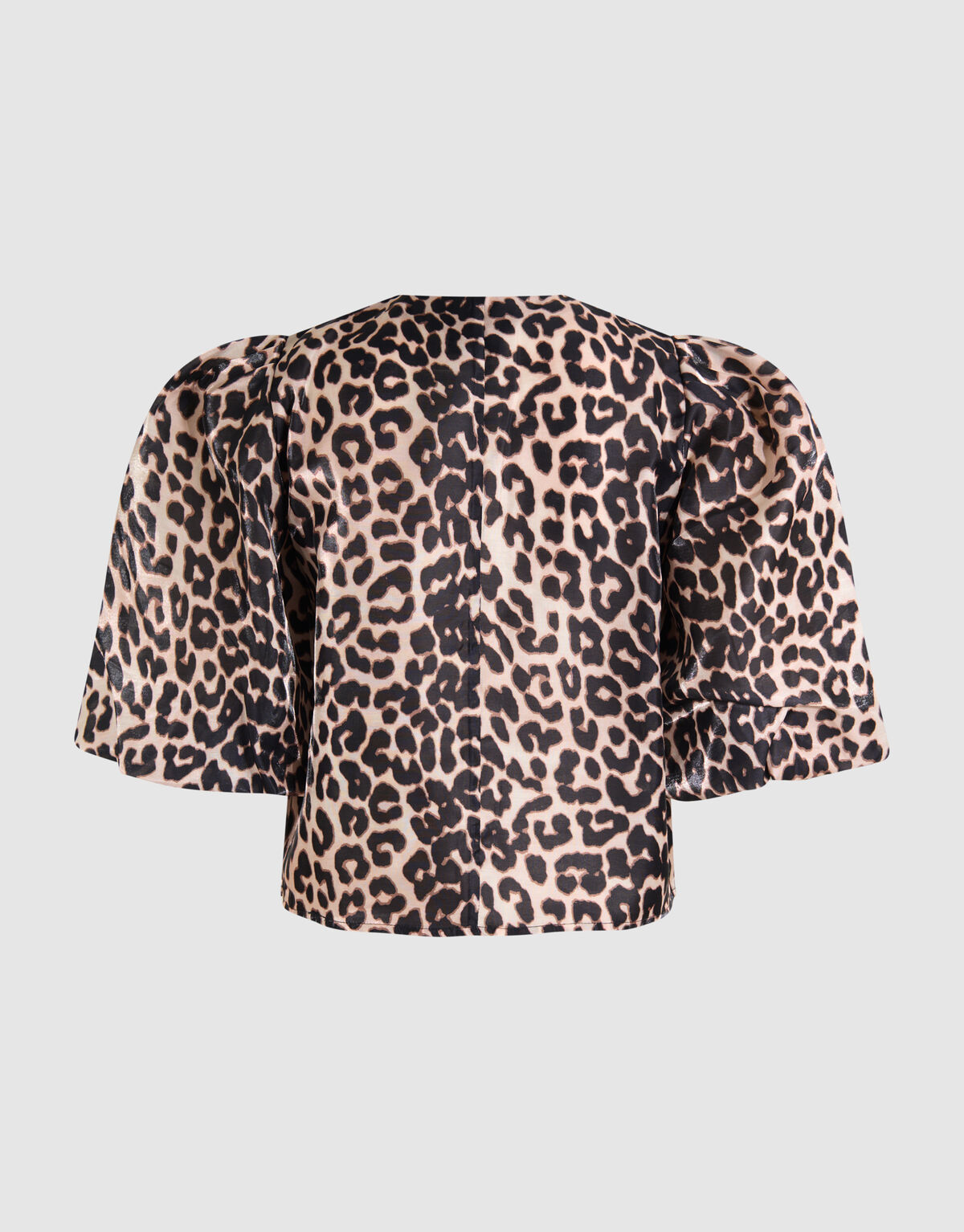 Puff Leopard Blouse Bruin SHOEBY WOMEN