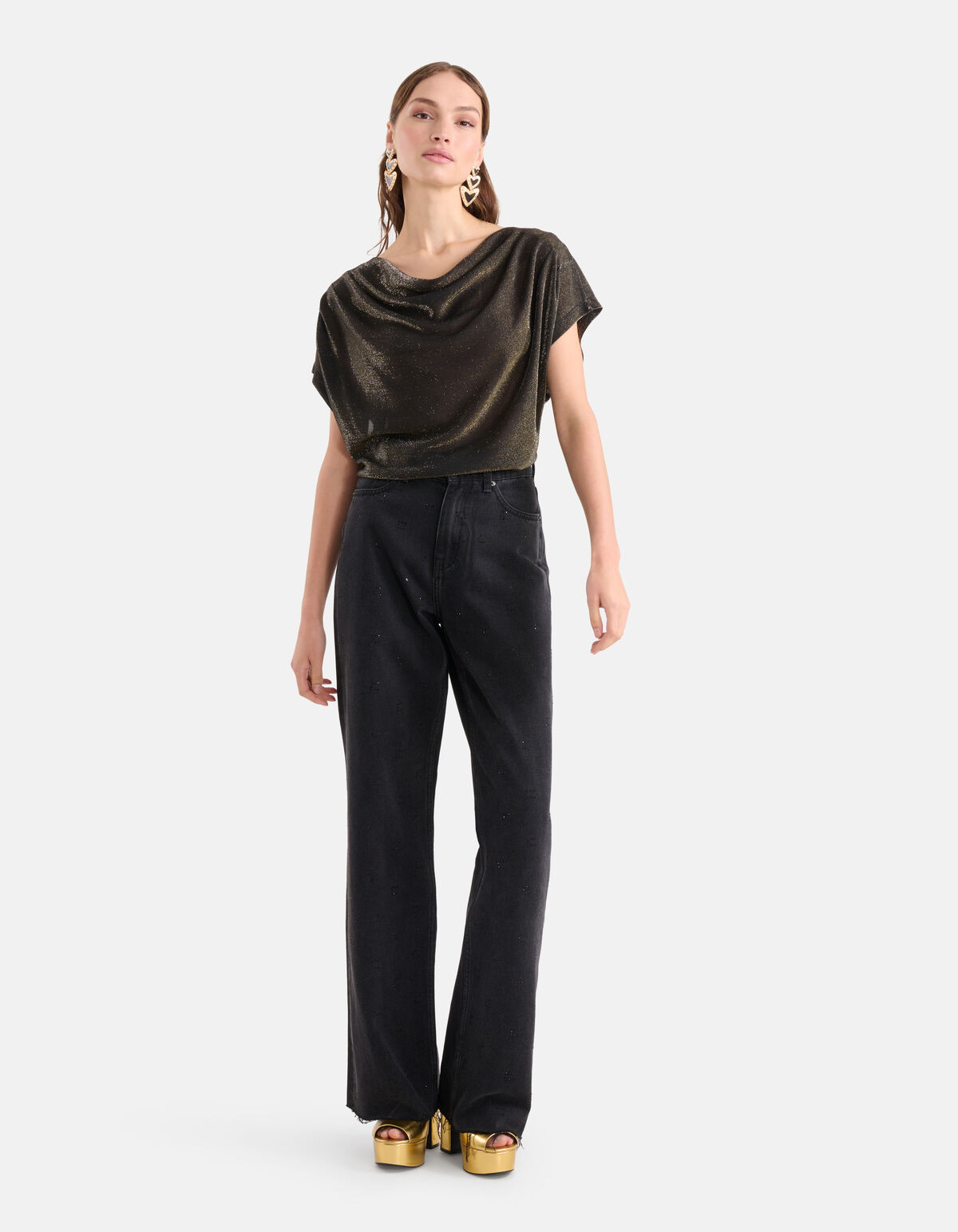 Glitter Top Goud SHOEBY WOMEN