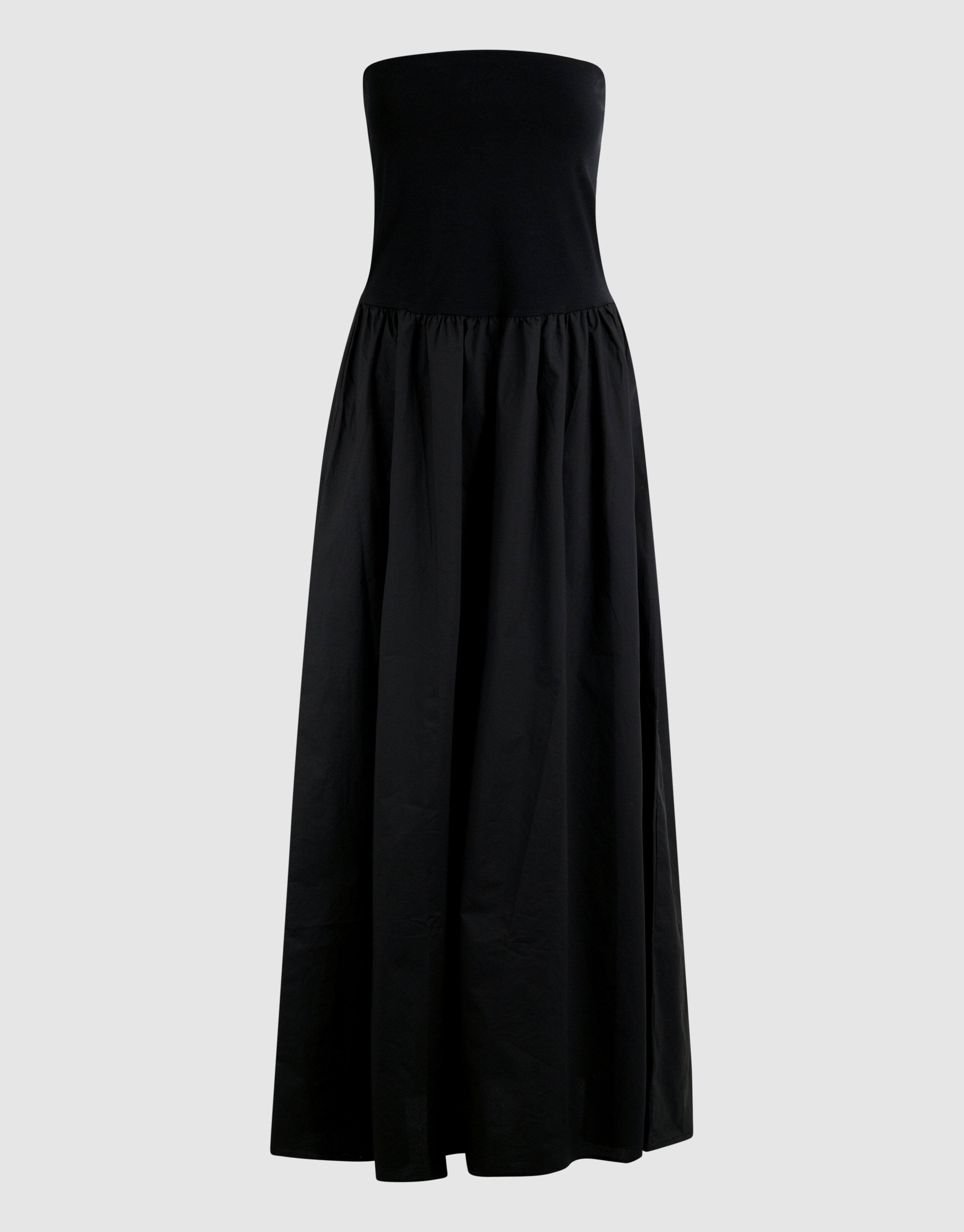 Mix Strapless Maxi Jurk Zwart SHOEBY WOMEN