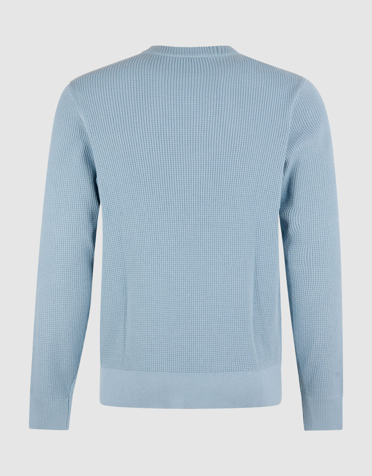 Gebreide Waffle Trui Lichtblauw SHOEBY MEN