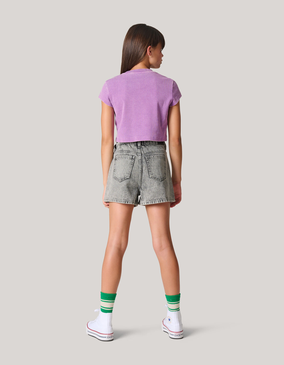 Embroidery Crop Top Lichtpaars SHOEBY GIRLS