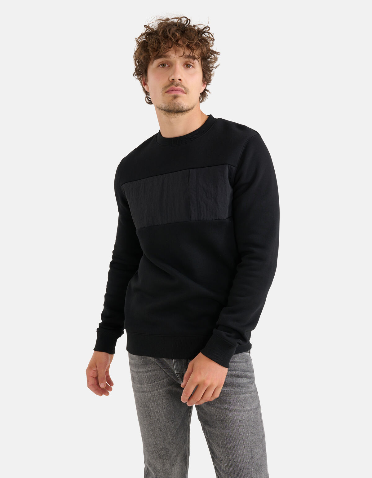Gewatteerde Sweater Zwart SHOEBY MEN