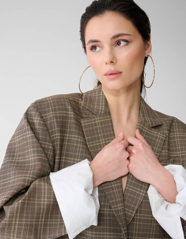 Oversized Ruiten Blazer Bruin SHOEBY WOMEN