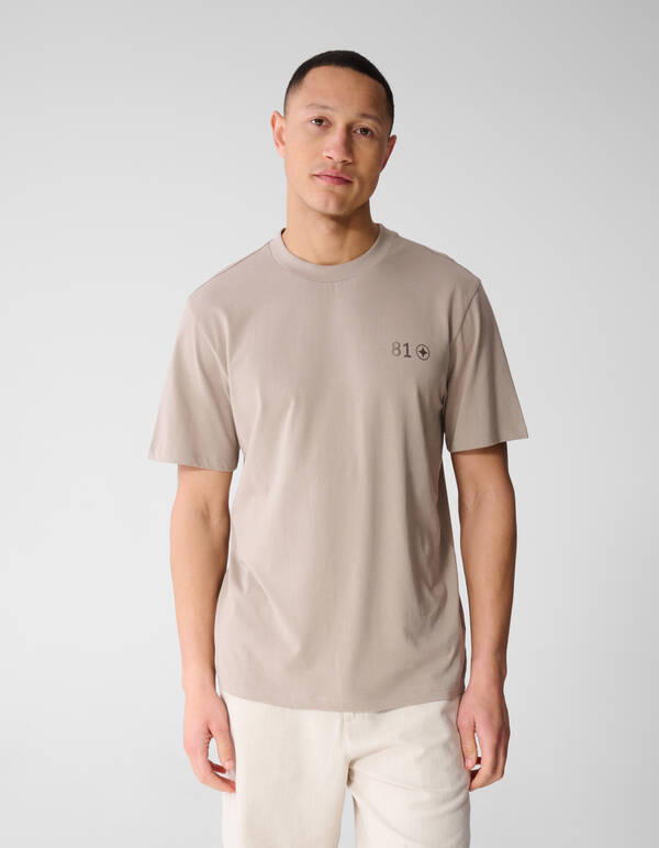 Gradient Logo Artwork T-shirt Lichtbruin SHOEBY MEN