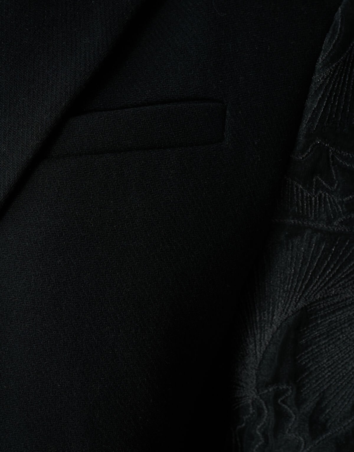 Korte Mix Jas Zwart SHOEBY WOMEN