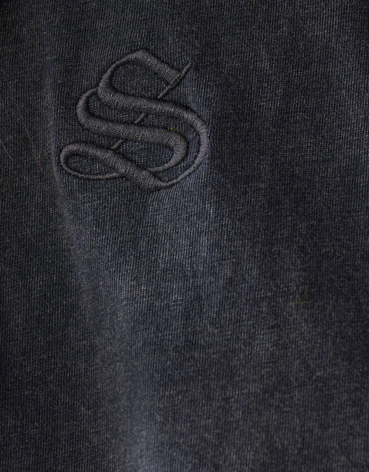 Washed Logo T-shirt Donkergrijs SHOEBY WOMEN