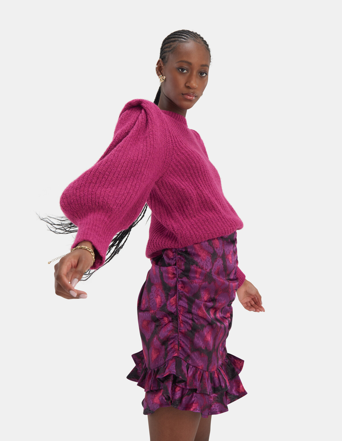 Satin Jacquard Rok EKSEPT