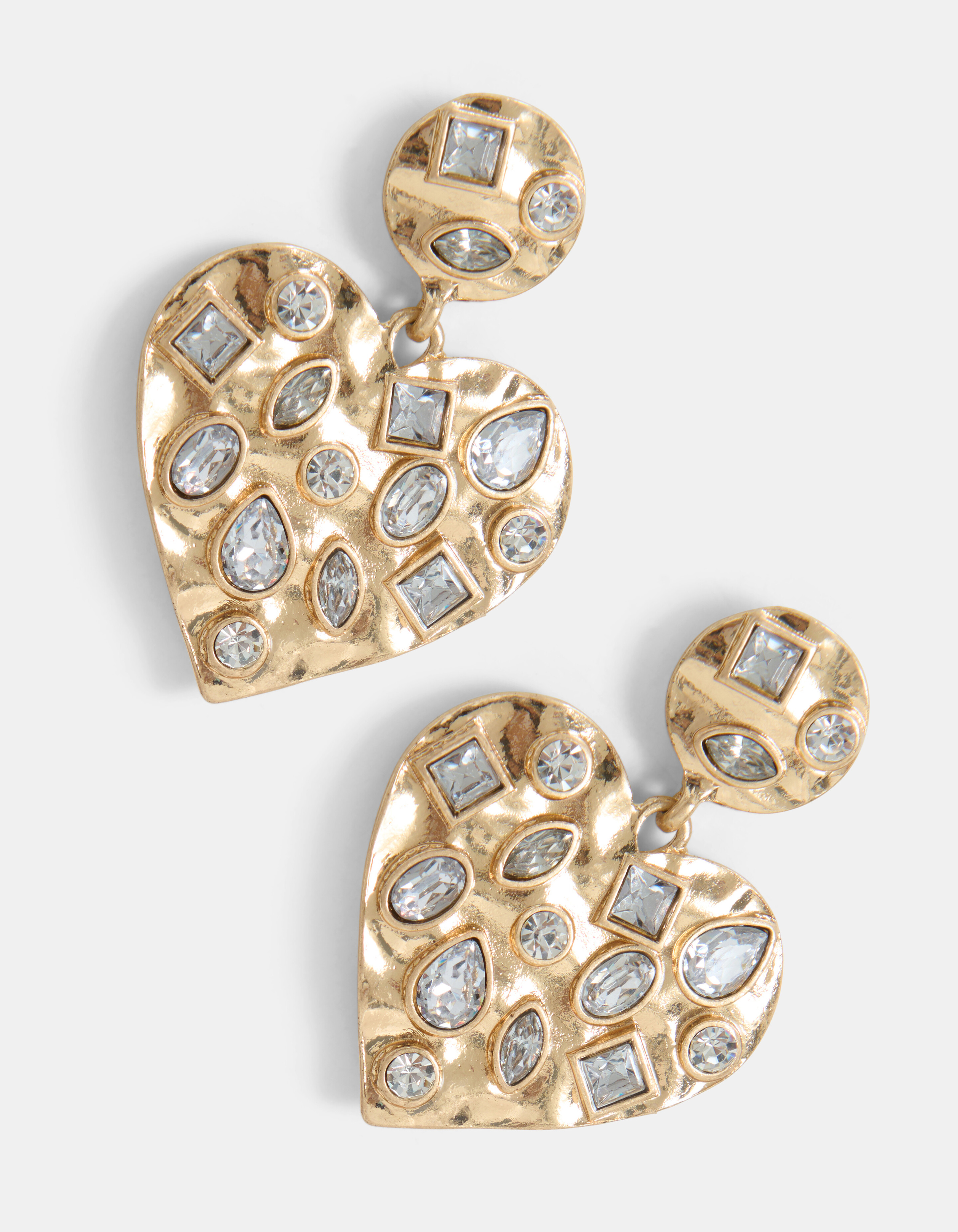 Strass Heart Oorbellen SHOEBY ACCESSOIRES