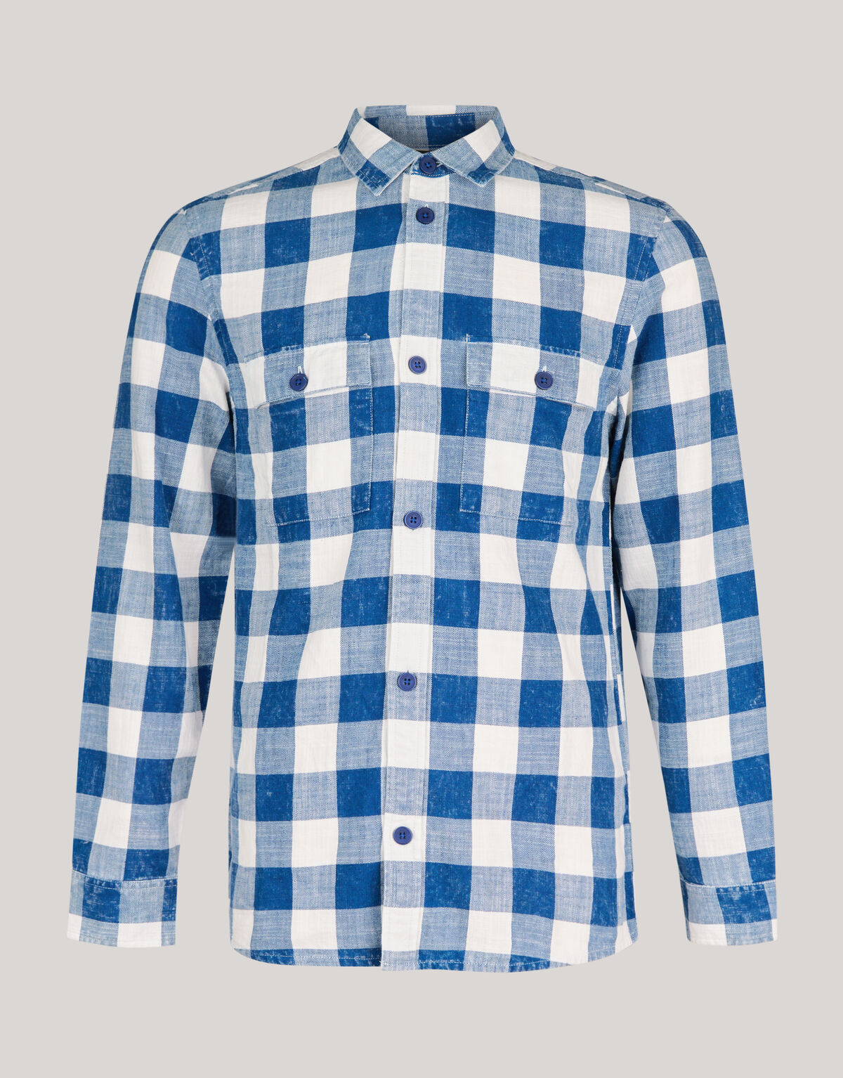 Ruiten Overhemd Blauw SHOEBY MEN