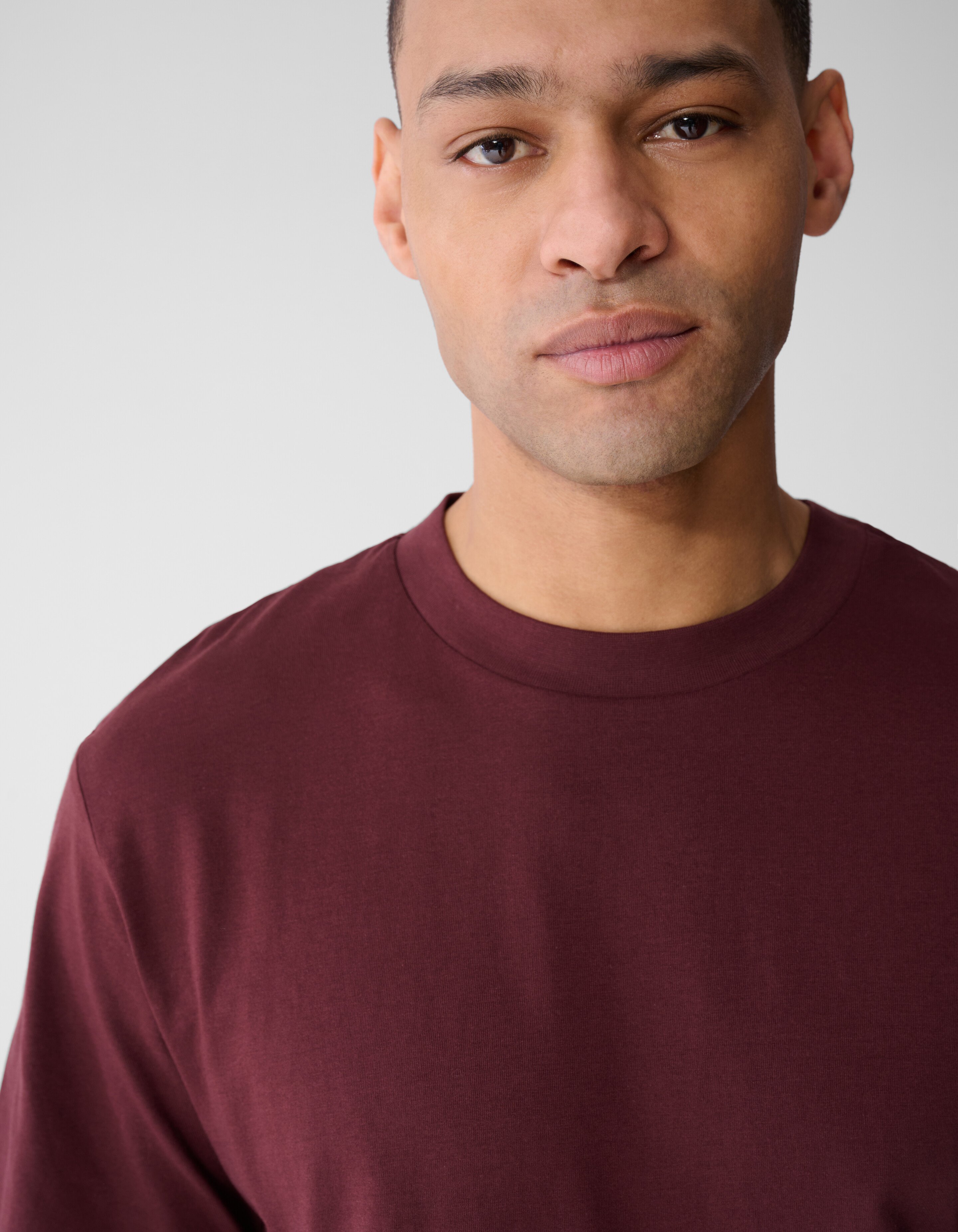 Geometry Artwork T-shirt Donkerrood SHOEBY MEN