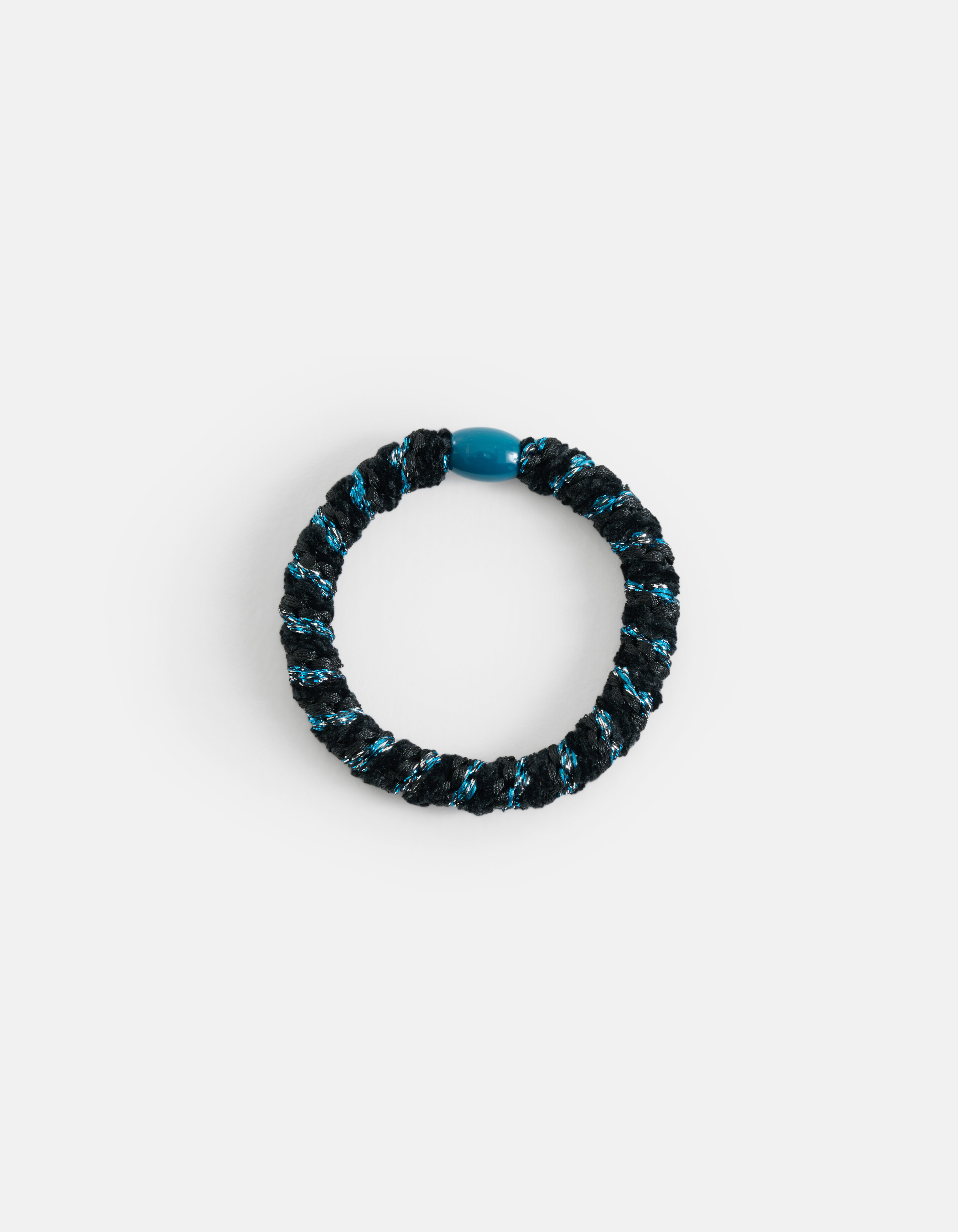 Velvet Haarelastiek Donkerblauw SHOEBY ACCESSOIRES