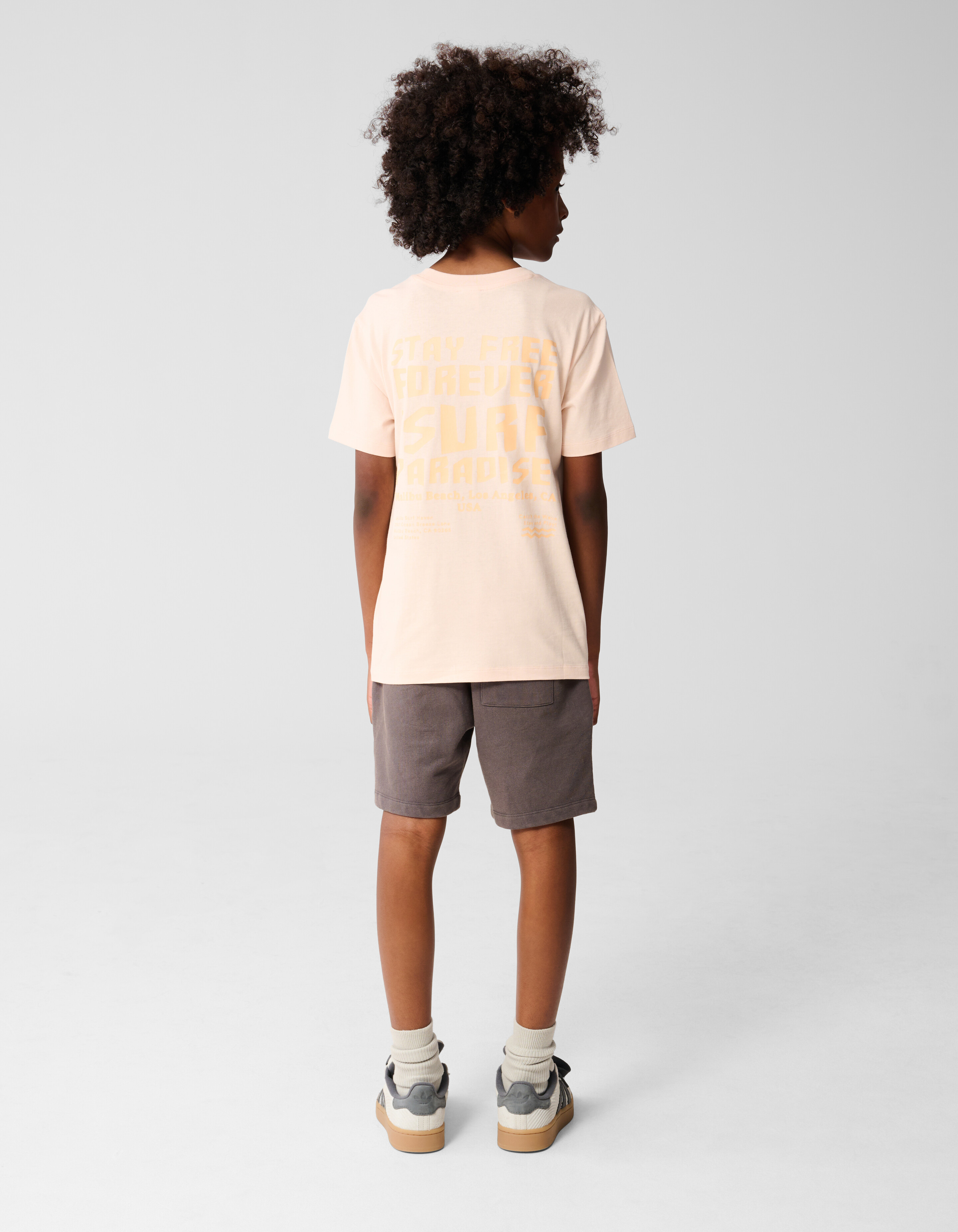 Paradise Artwork T-shirt Lichtoranje SHOEBY BOYS