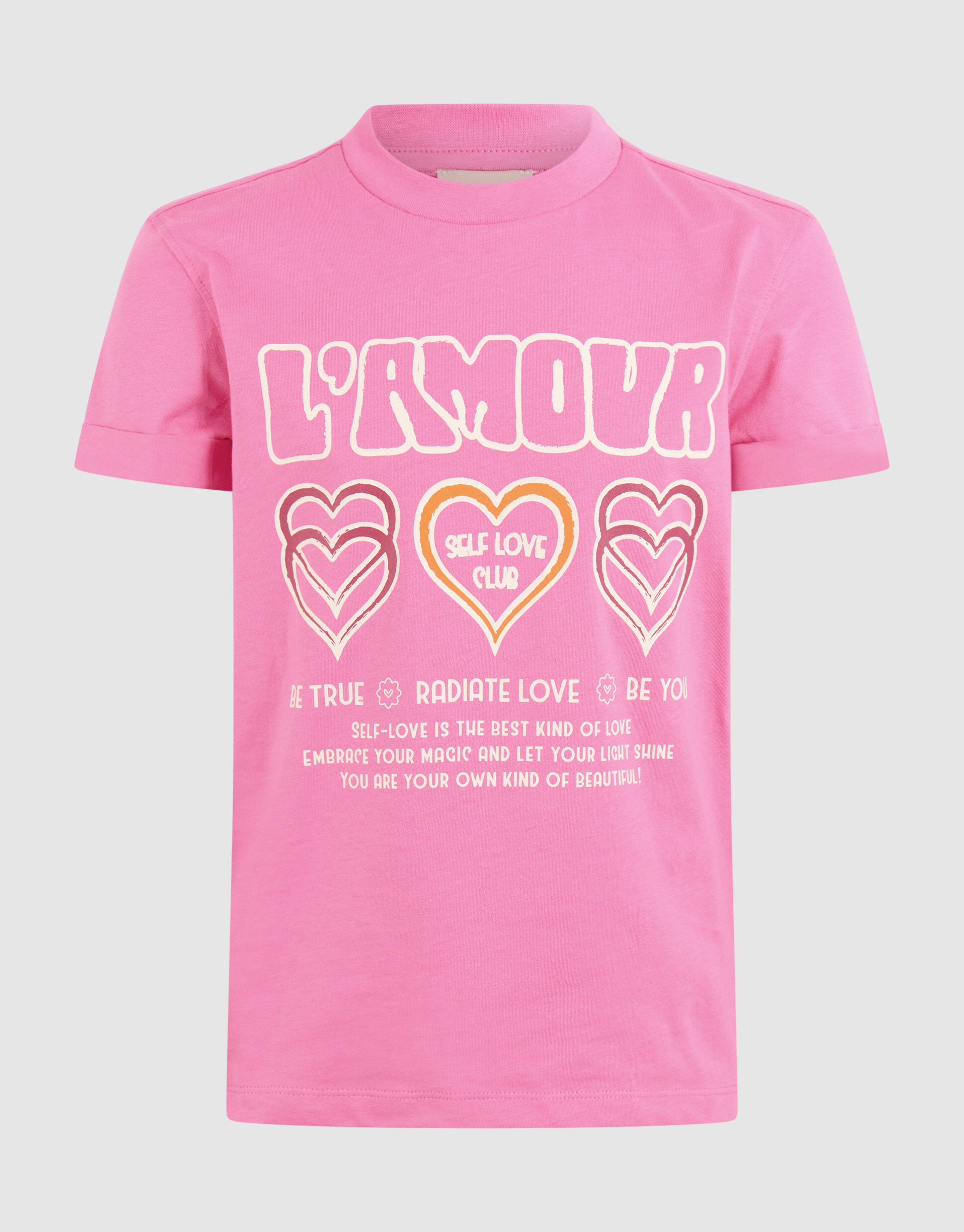 Self Love Artwork T-shirt Roze SHOEBY GIRLS