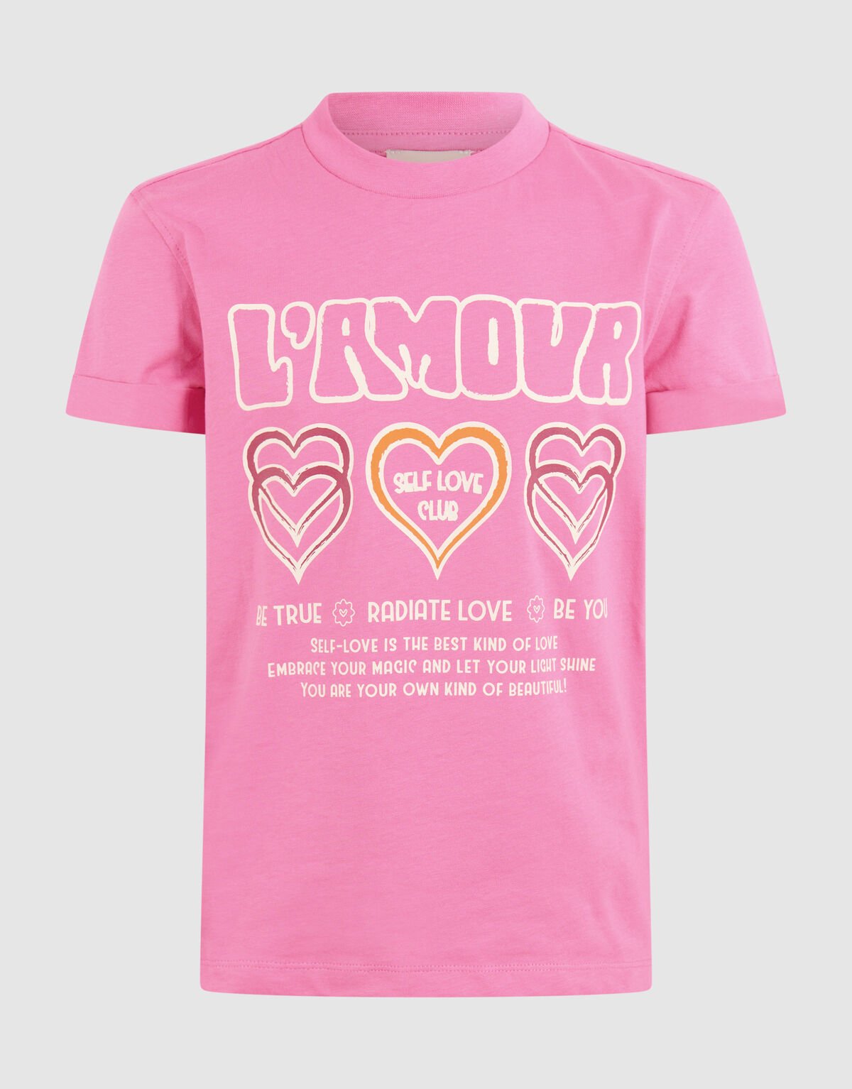 Self Love Artwork T-shirt Roze SHOEBY GIRLS