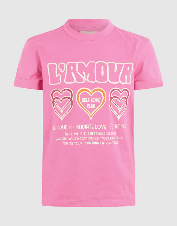 Self Love Artwork T-shirt Roze SHOEBY GIRLS
