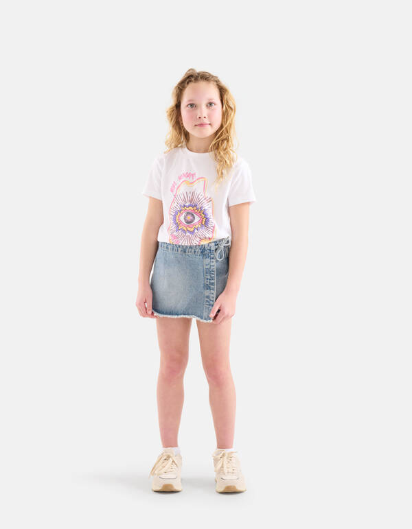 Artwork T-shirt Wit SHOEBY GIRLS