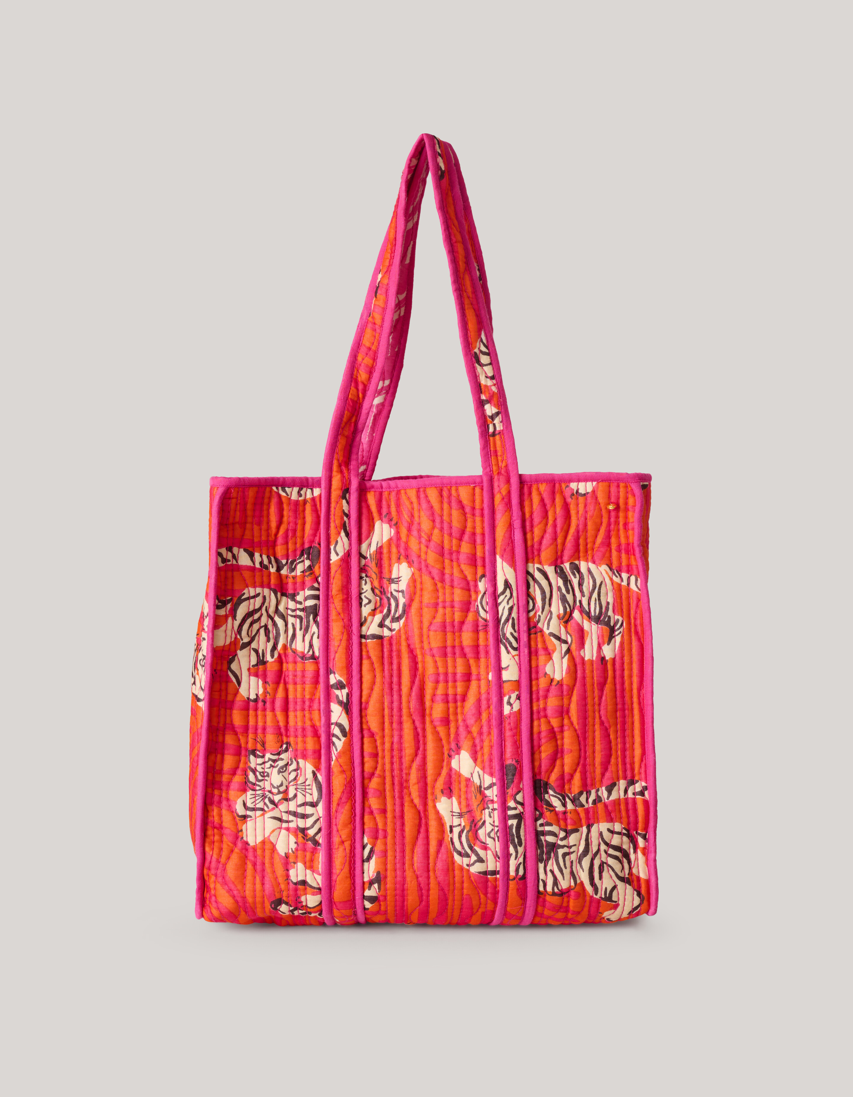 Reversible Printed Shopper Rood SHOEBY ACCESSOIRES