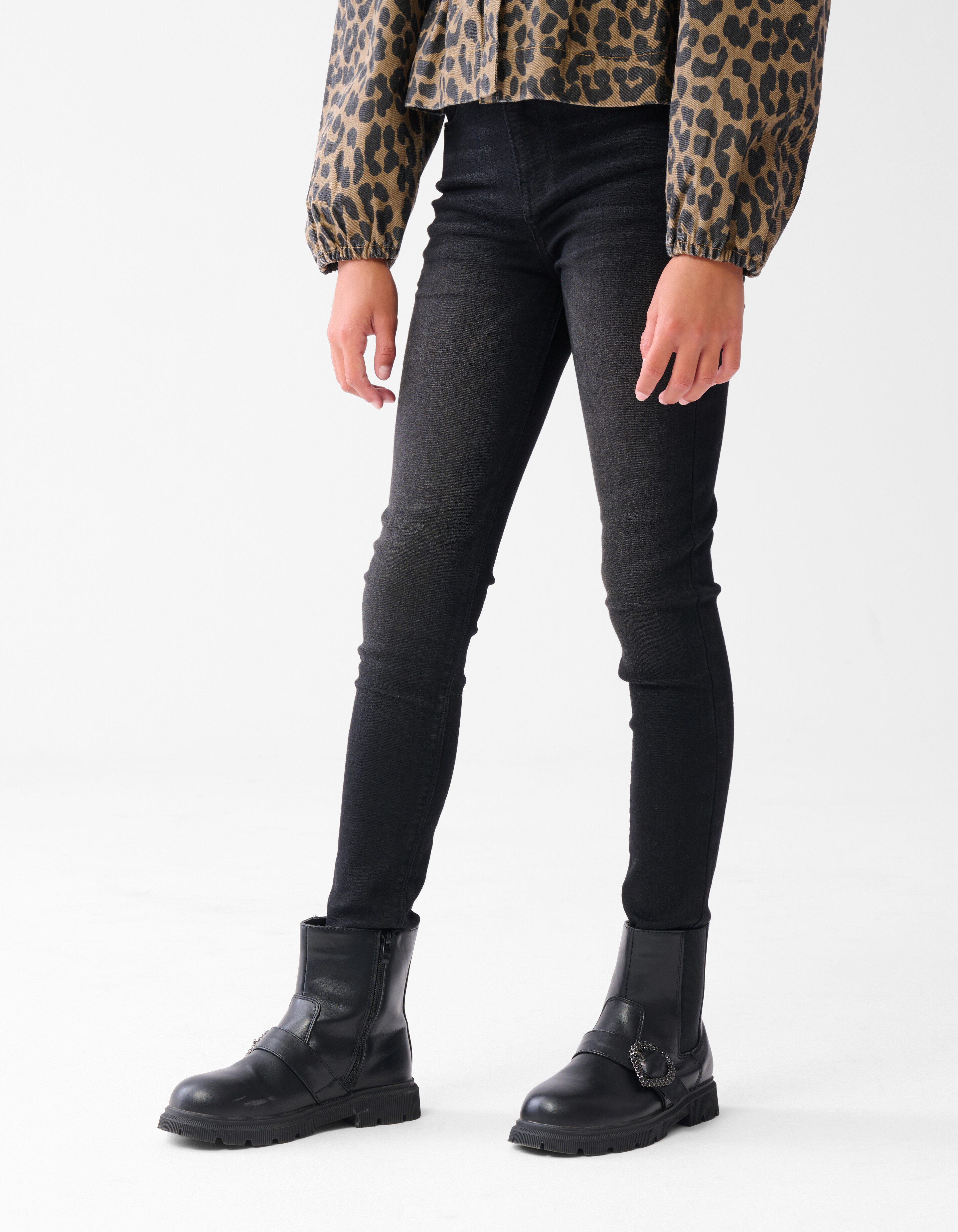 Skinny Fit Jeans Zwart SHOEBY GIRLS