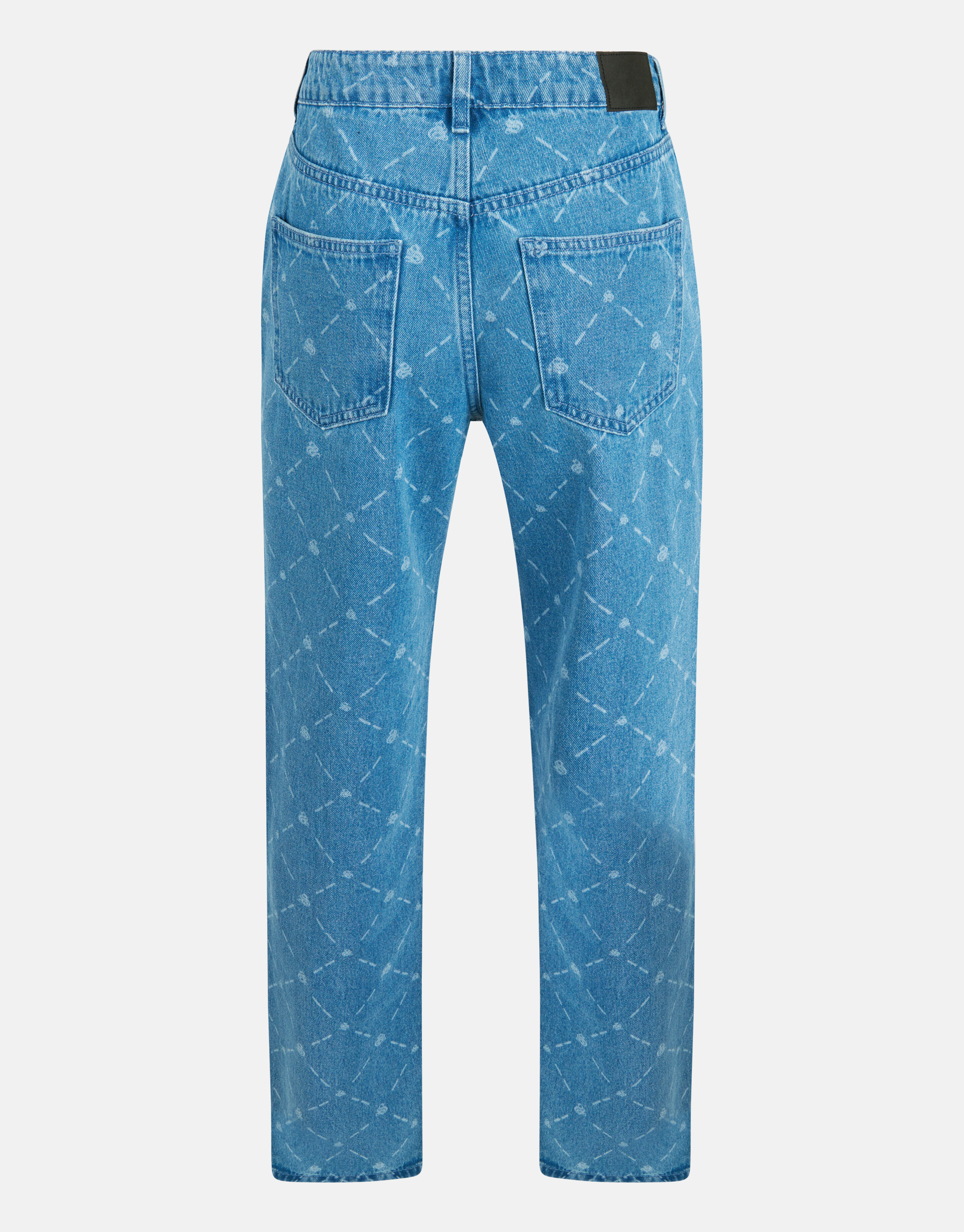 Printed Straight Jeans Blauw SHOEBY WOMEN