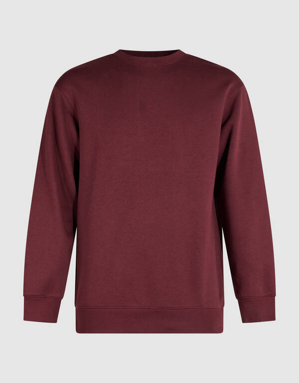 Crewneck Trui Donkerrood SHOEBY MEN