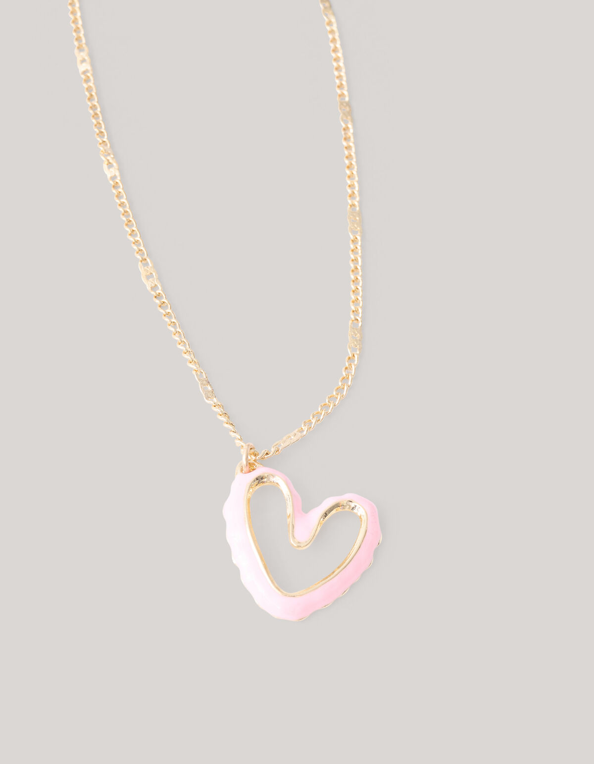 Heart Ketting Lichtroze SHOEBY ACCESSOIRES
