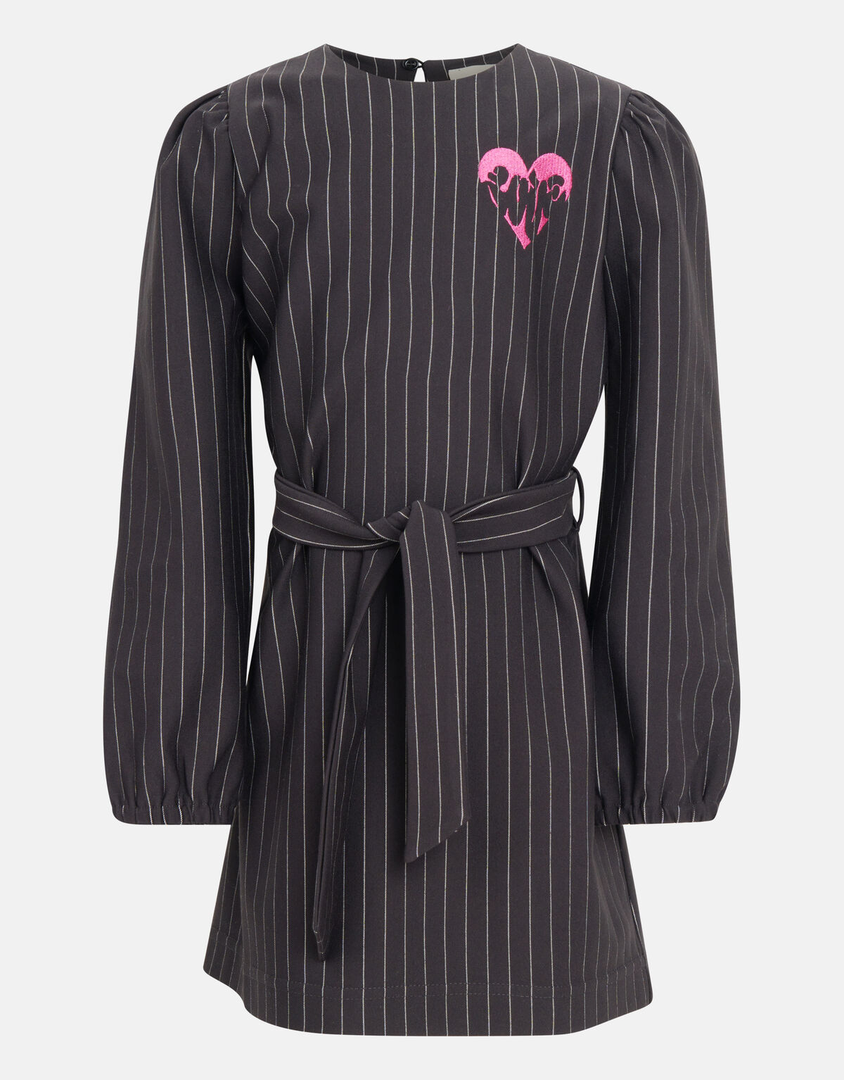 Pinstripe Jurk Donkergrijs SHOEBY GIRLS