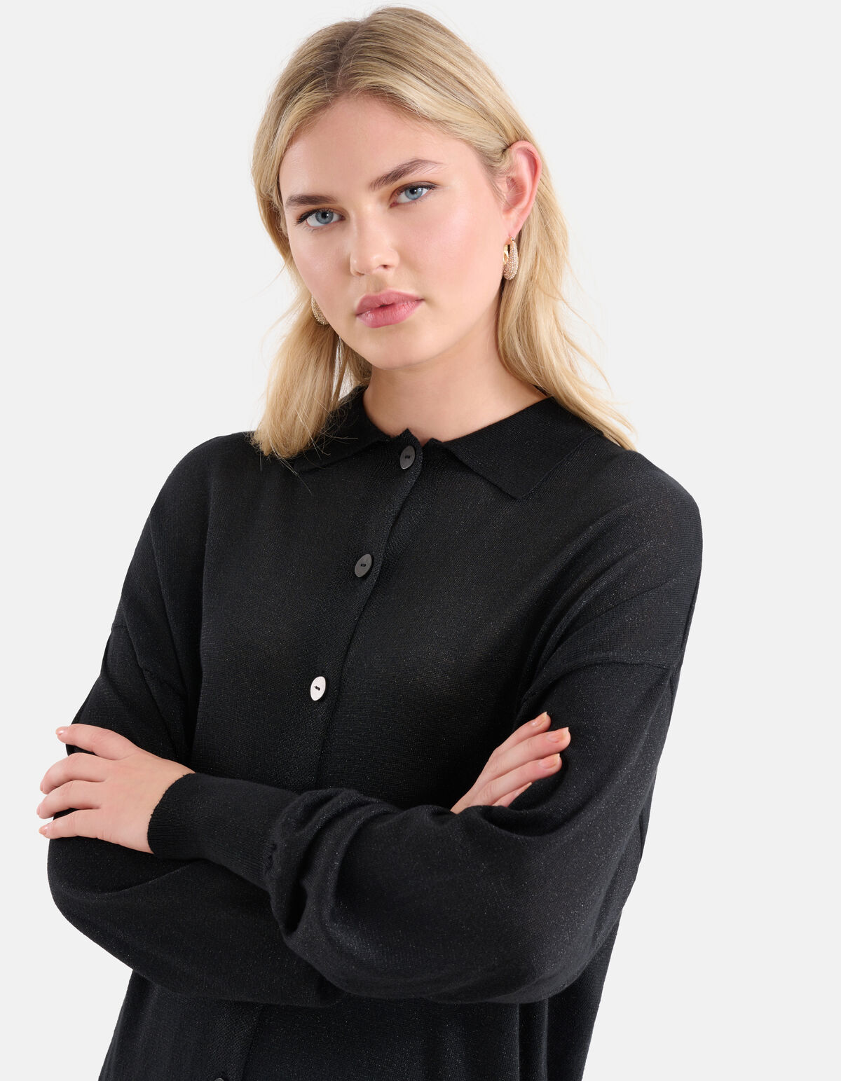 Glitter Blouse Zwart SHOEBY WOMEN