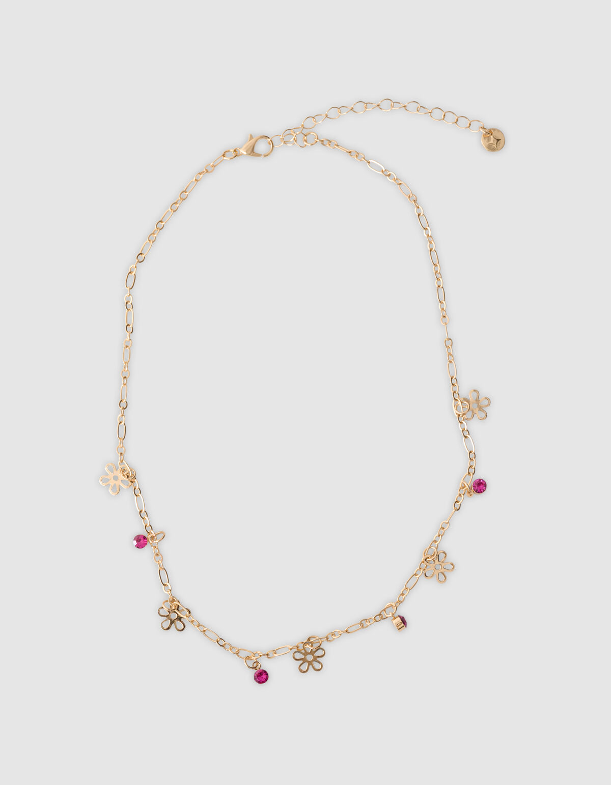 Flower Strass Ketting Goud SHOEBY ACCESSOIRES