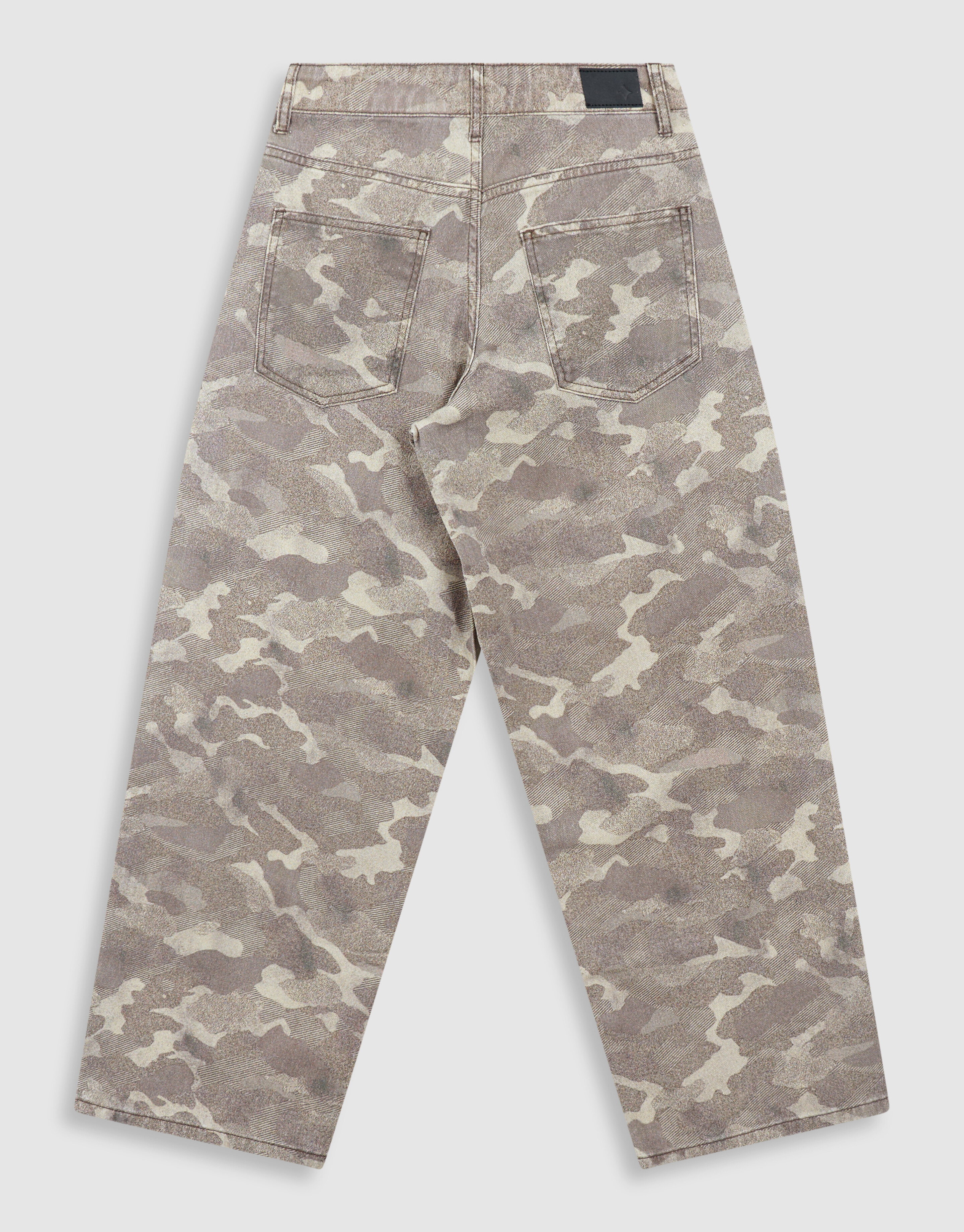 Camo Baggy Fit Jeans Lichtbruin SHOEBY BOYS