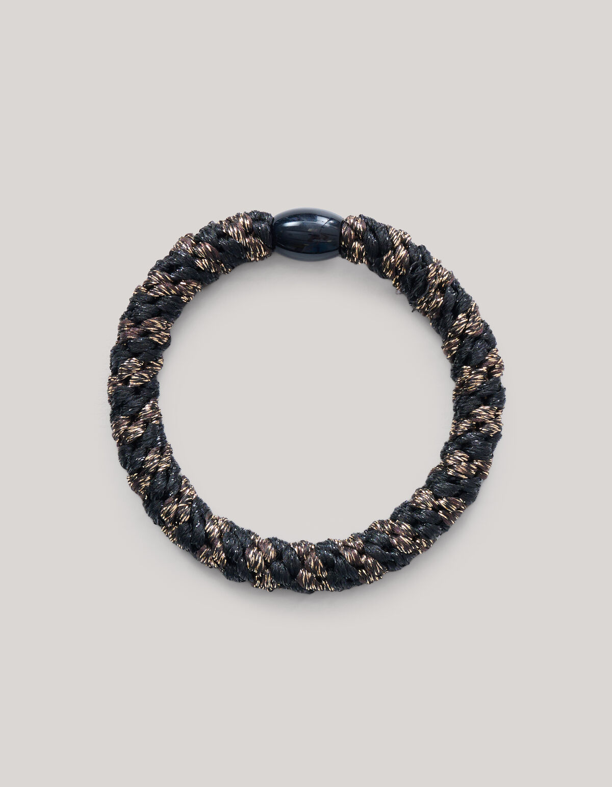 Lurex Haarelastiek Zwart/Bruin SHOEBY ACCESSOIRES