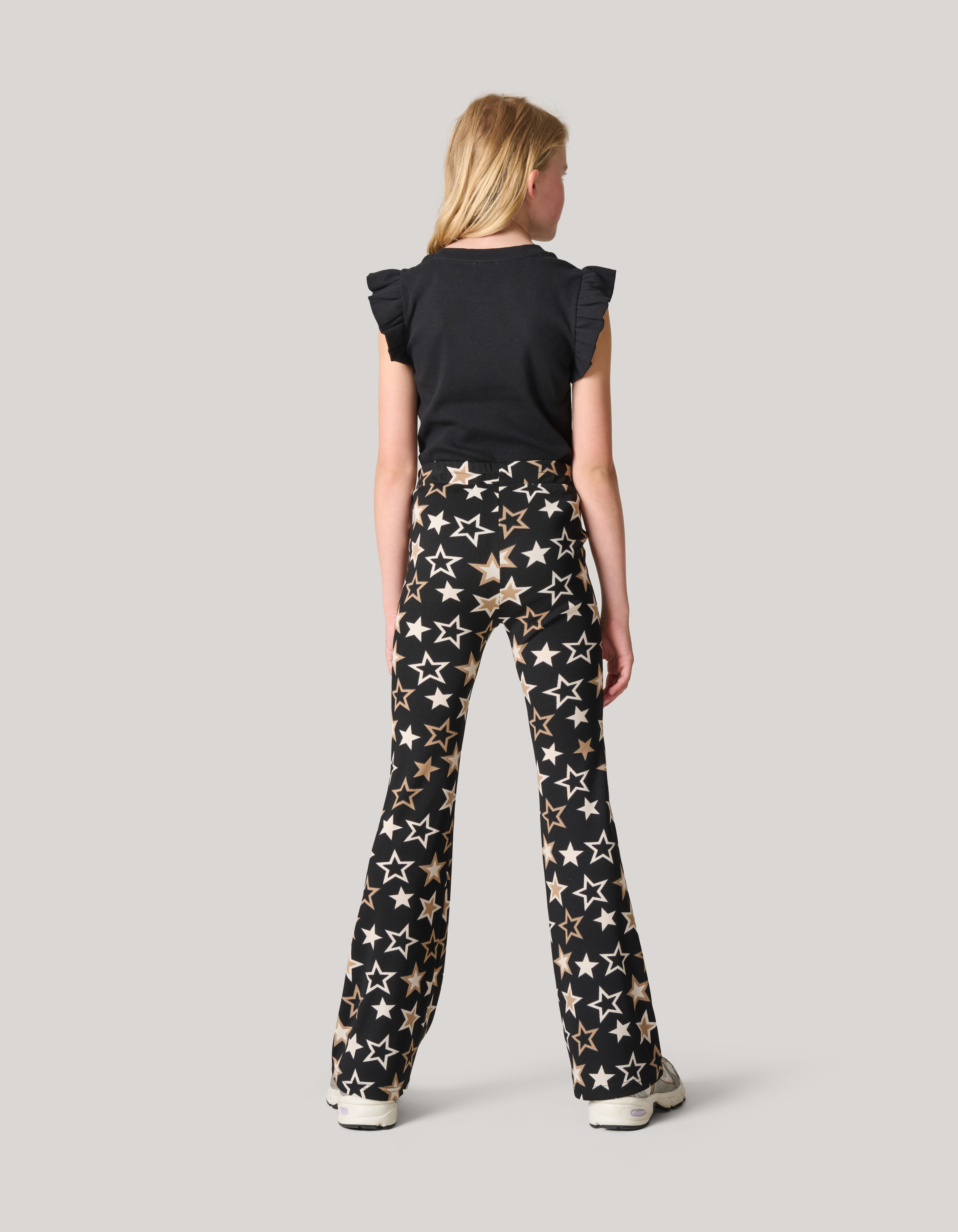 Printed Flared Legging Zwart SHOEBY GIRLS