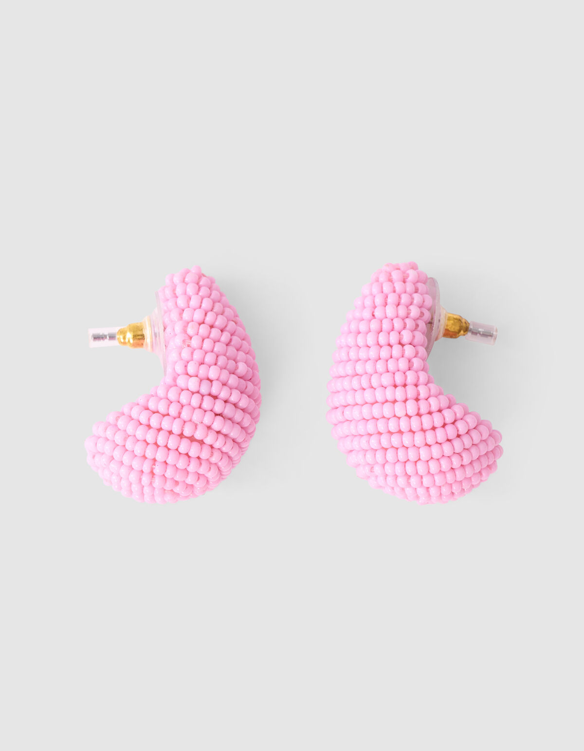 Beaded Drop Oorbellen Roze SHOEBY ACCESSOIRES