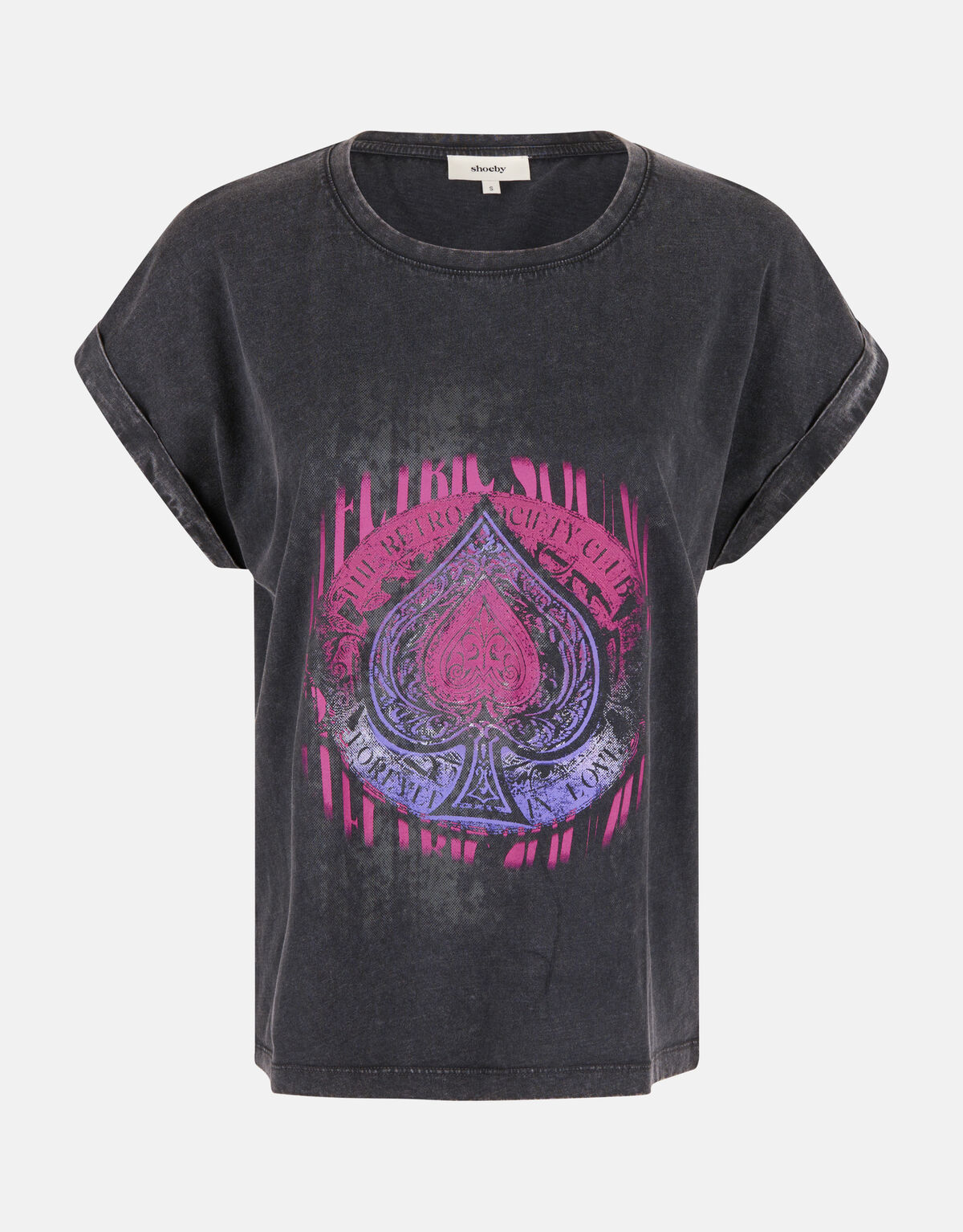 Artwork T-shirt Donkergrijs SHOEBY WOMEN