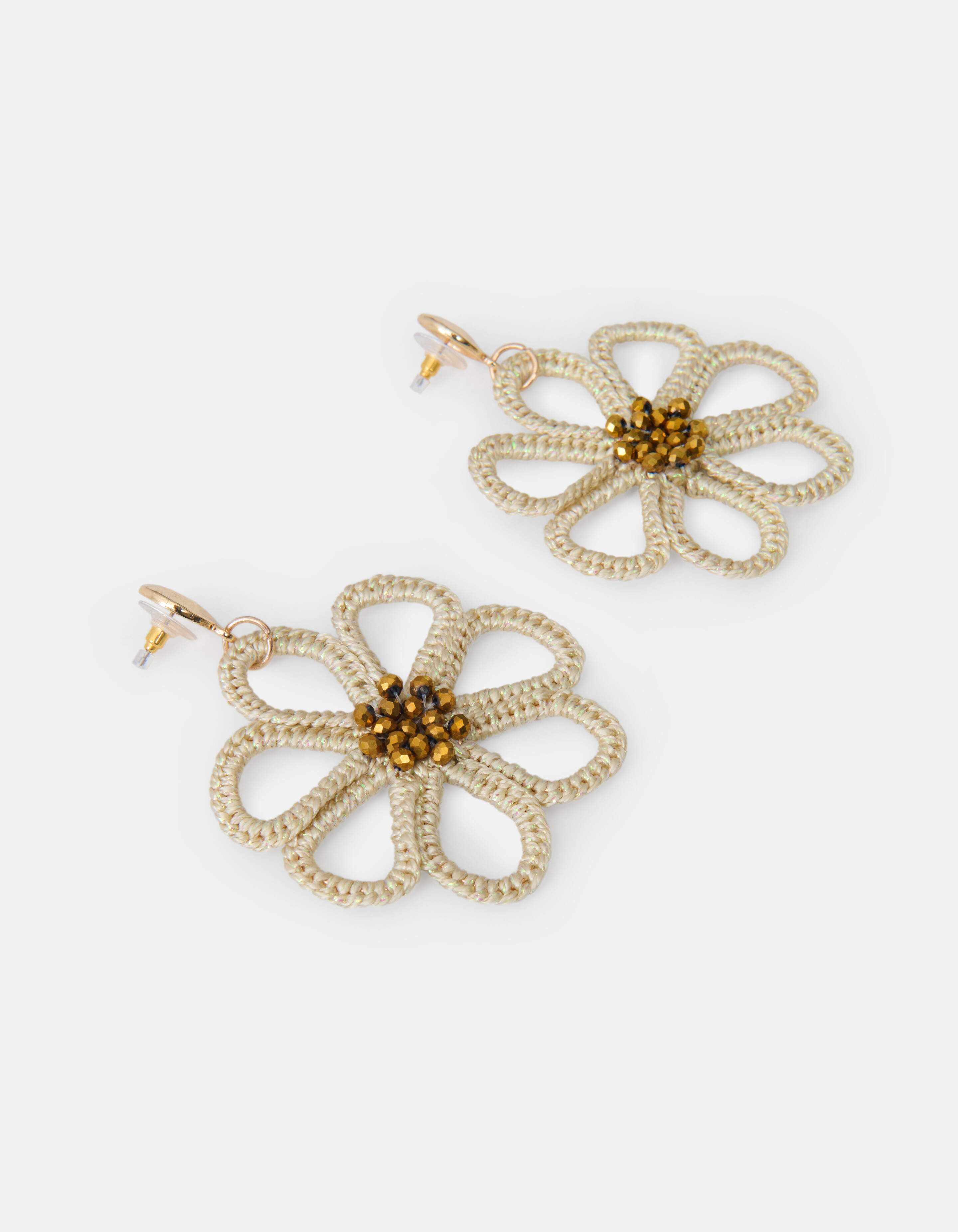 Bloemen Oorbellen Gebroken Wit SHOEBY ACCESSOIRES
