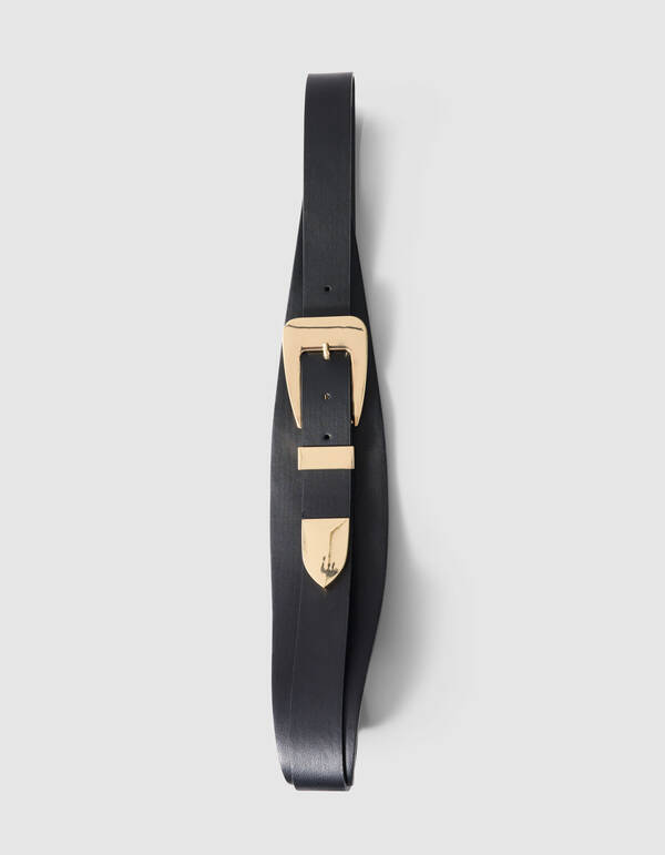 Waist Riem Zwart/Goud SHOEBY ACCESSOIRES