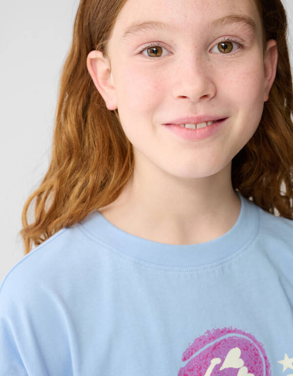 Tennis Artwork T-shirt Blauw SHOEBY GIRLS