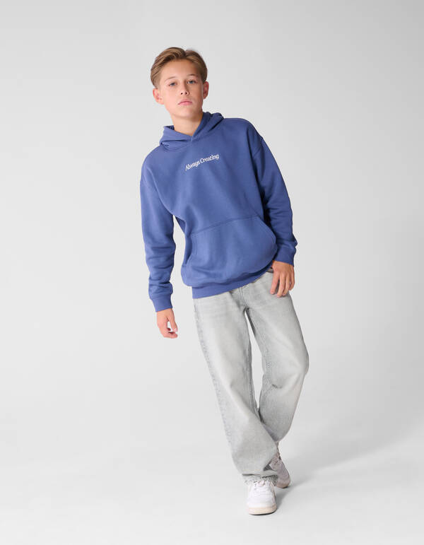 Oversized Fit Hoodie Blauw SHOEBY BOYS