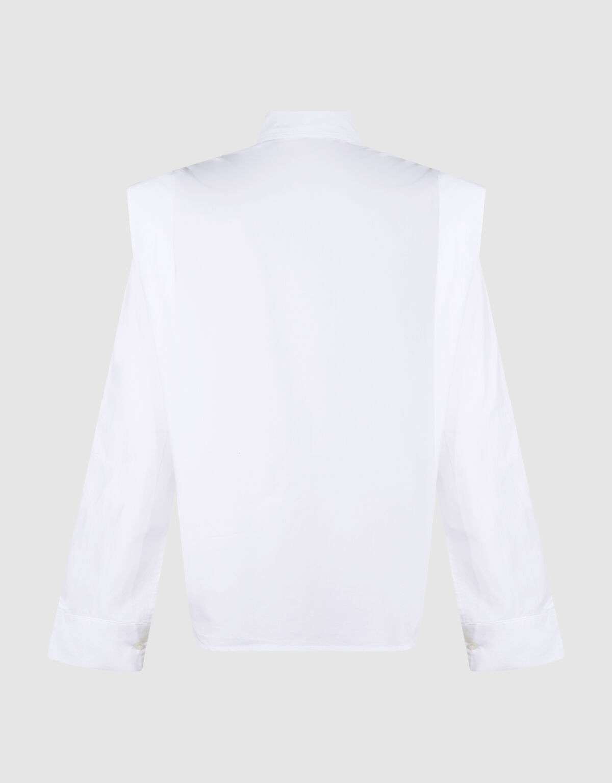 Pleat Poplin Blouse Wit SHOEBY WOMEN