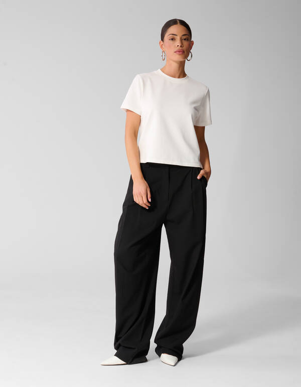 Basis T-shirt Wit By Anna SHOEBY WOMEN